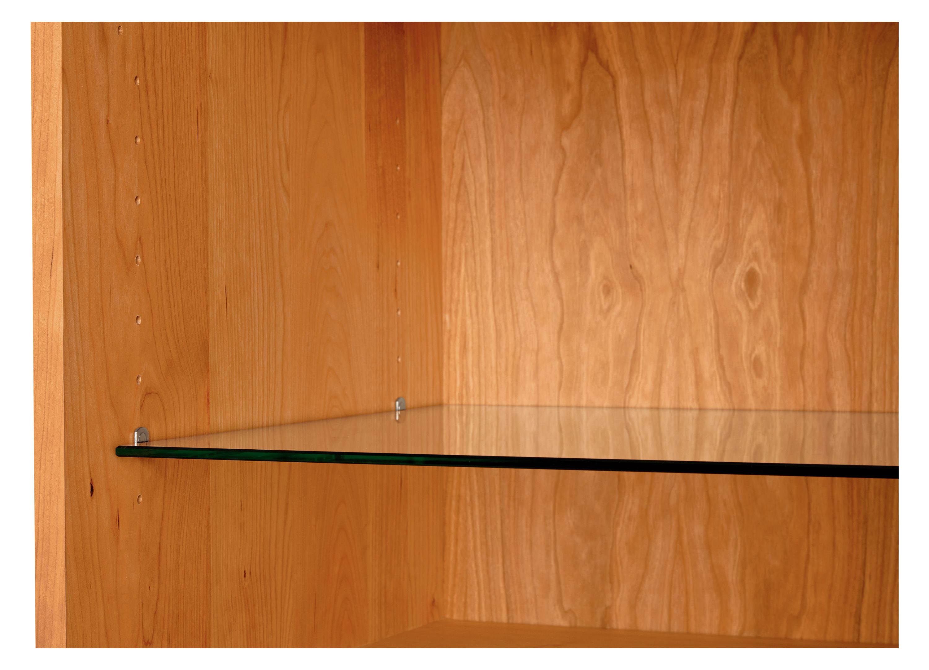 Detail of Linear Custom Shelf Hole Spacing.