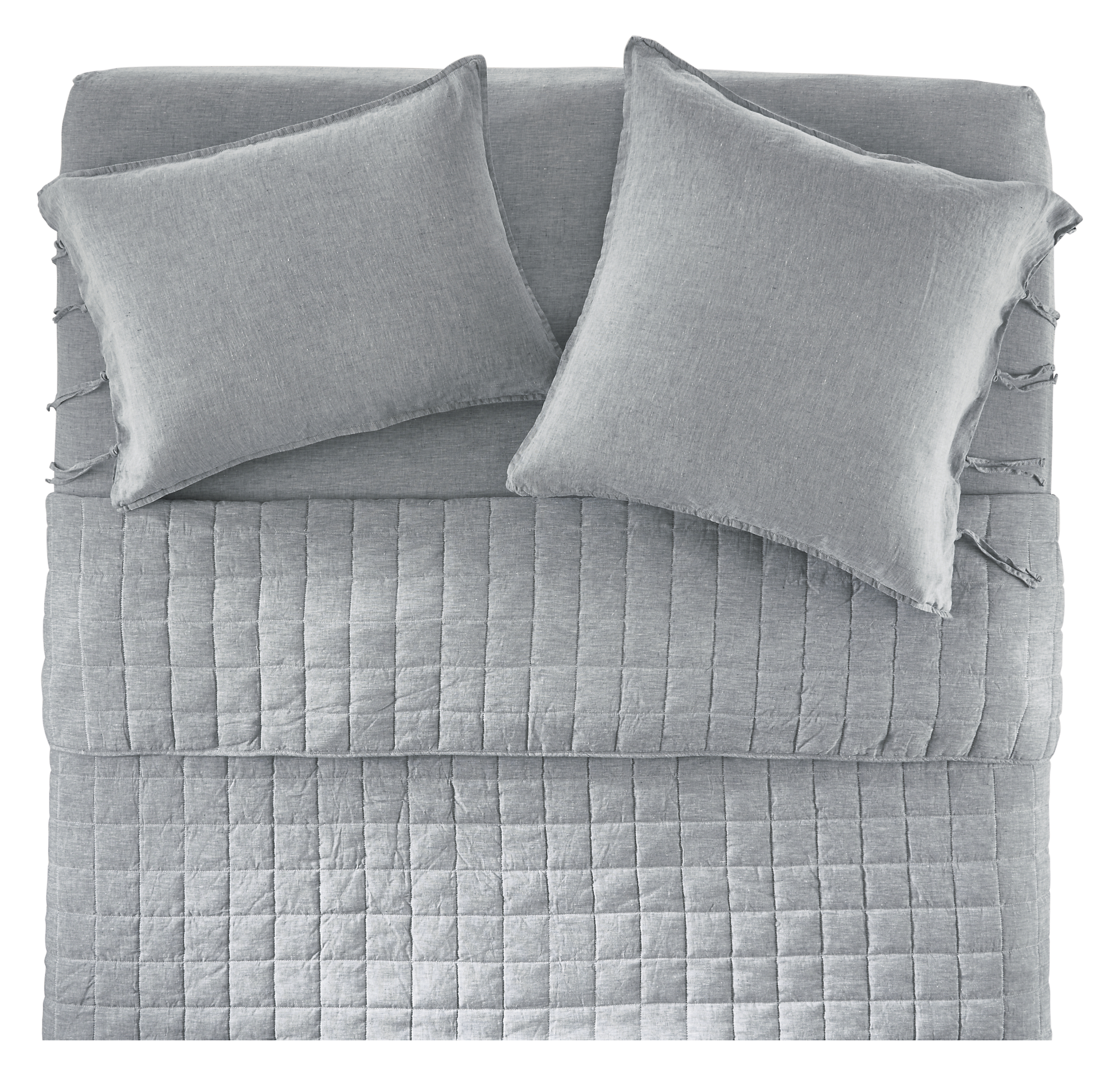 Relaxed Linen Quilted Coverlet