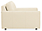 Side view of Linger chair in urbino ivory.