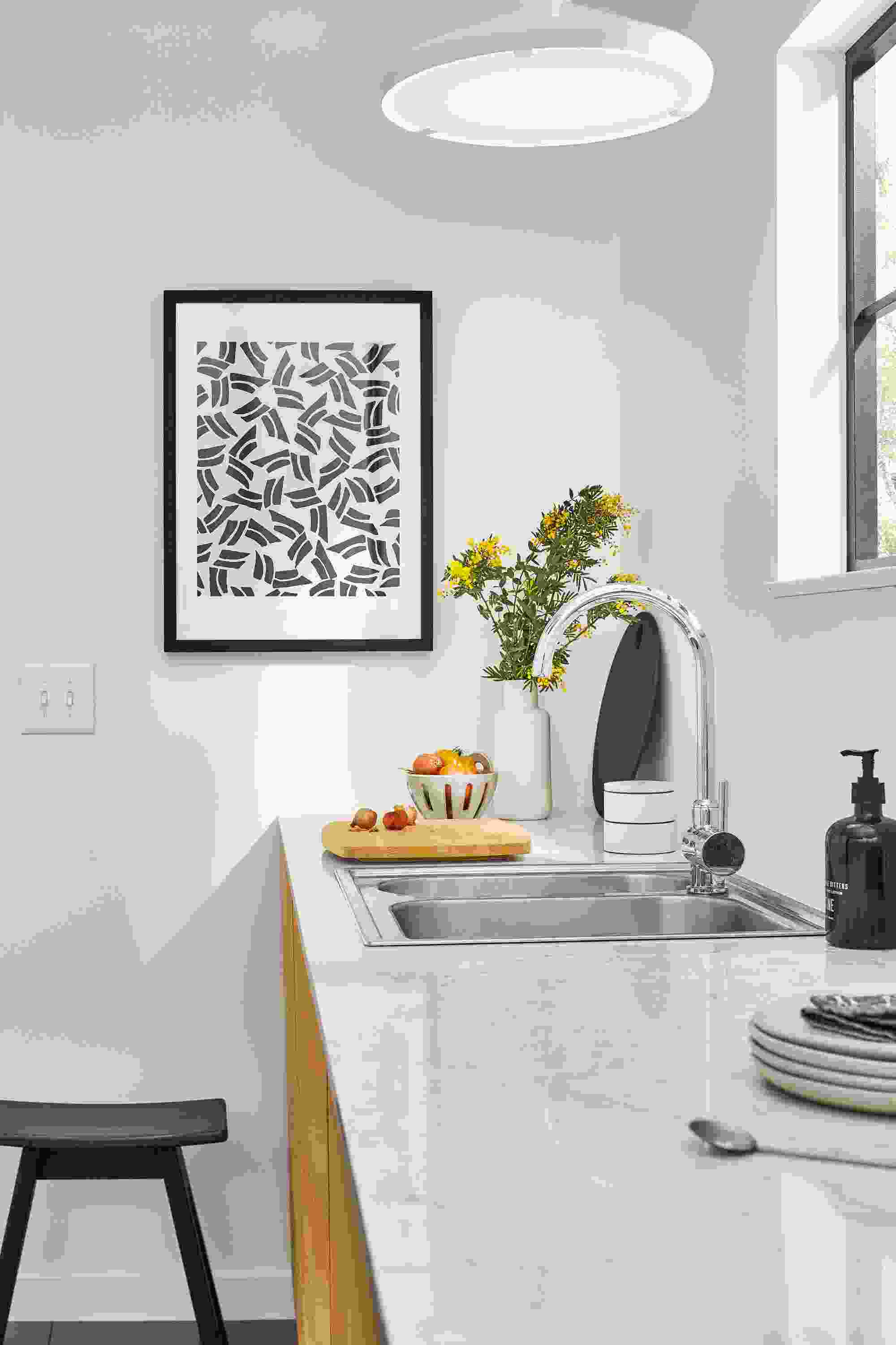 Detail of Liola print wall art.