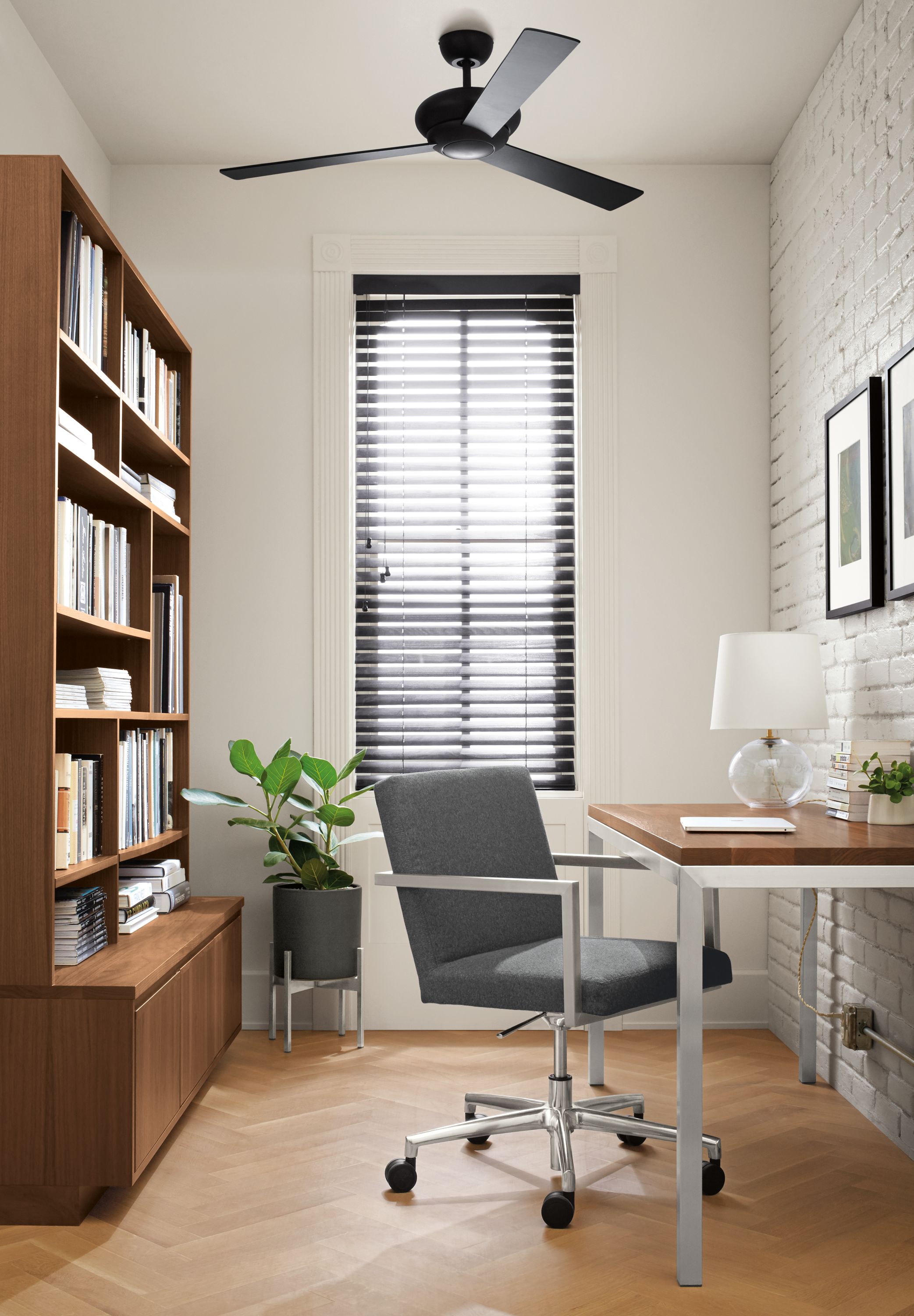 Detail of Lira office chair in home office.