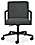 Front view of Lira Office Chair in Flint Fabric.