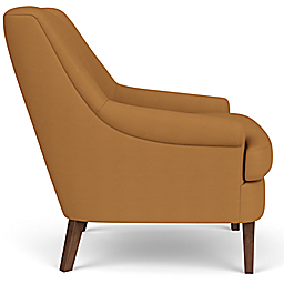side view of Louise Chair in Urbino Camel.