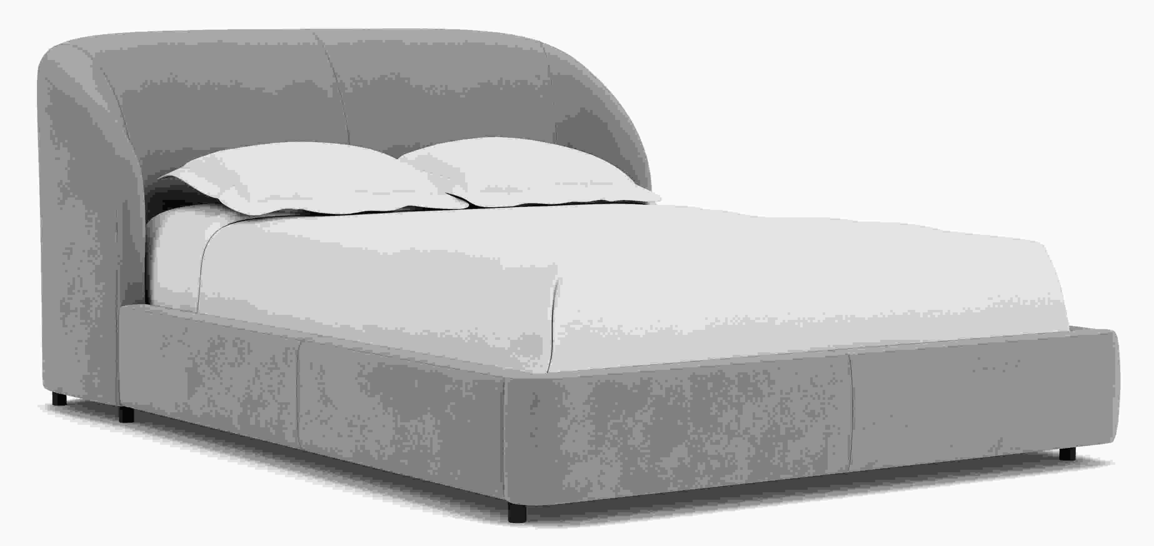 Loxley Queen bed in View Cloud fabric.
