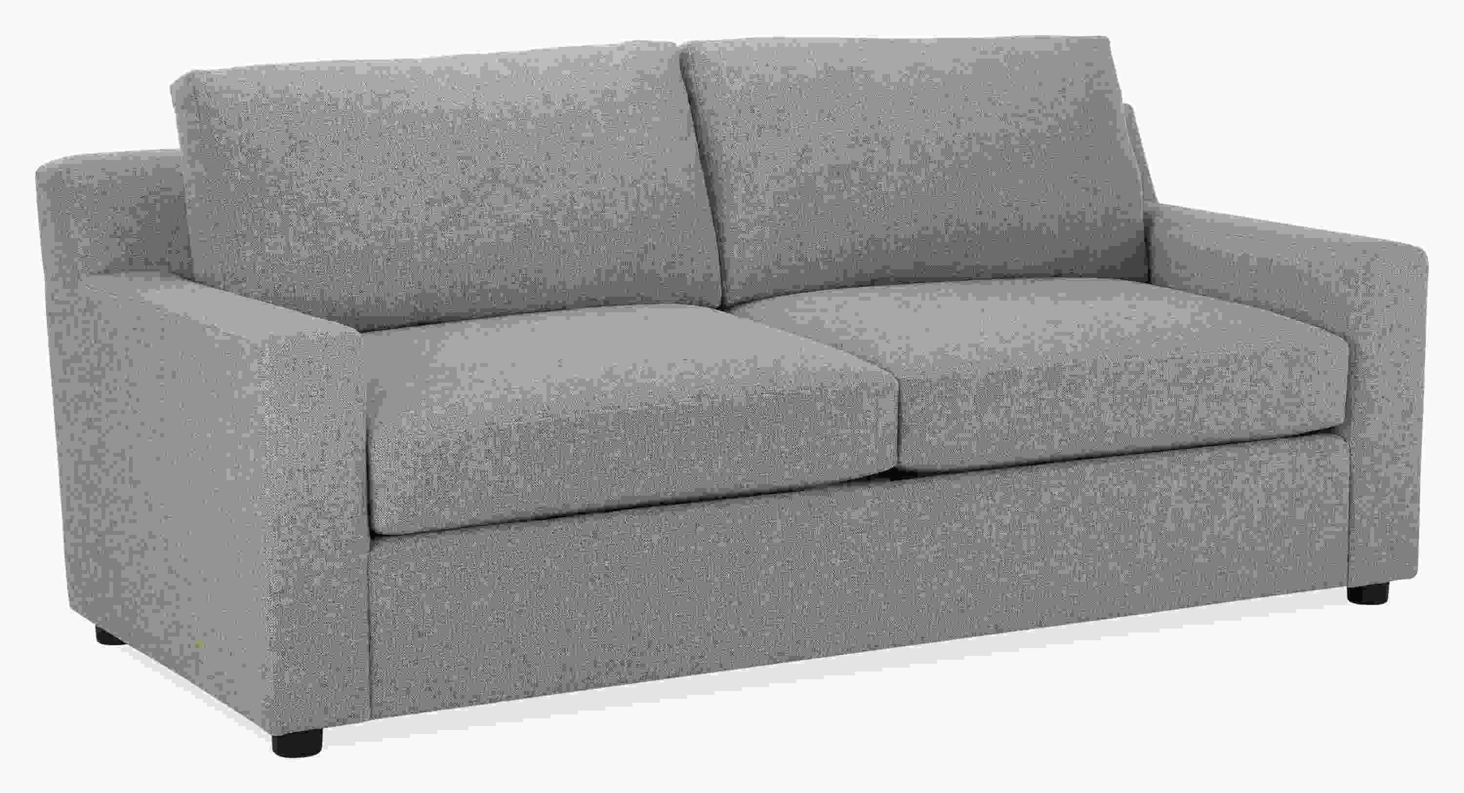 Ludlow wide arm 82-inch pull-out queen sleeper sofa in Tatum Grey Fabric.