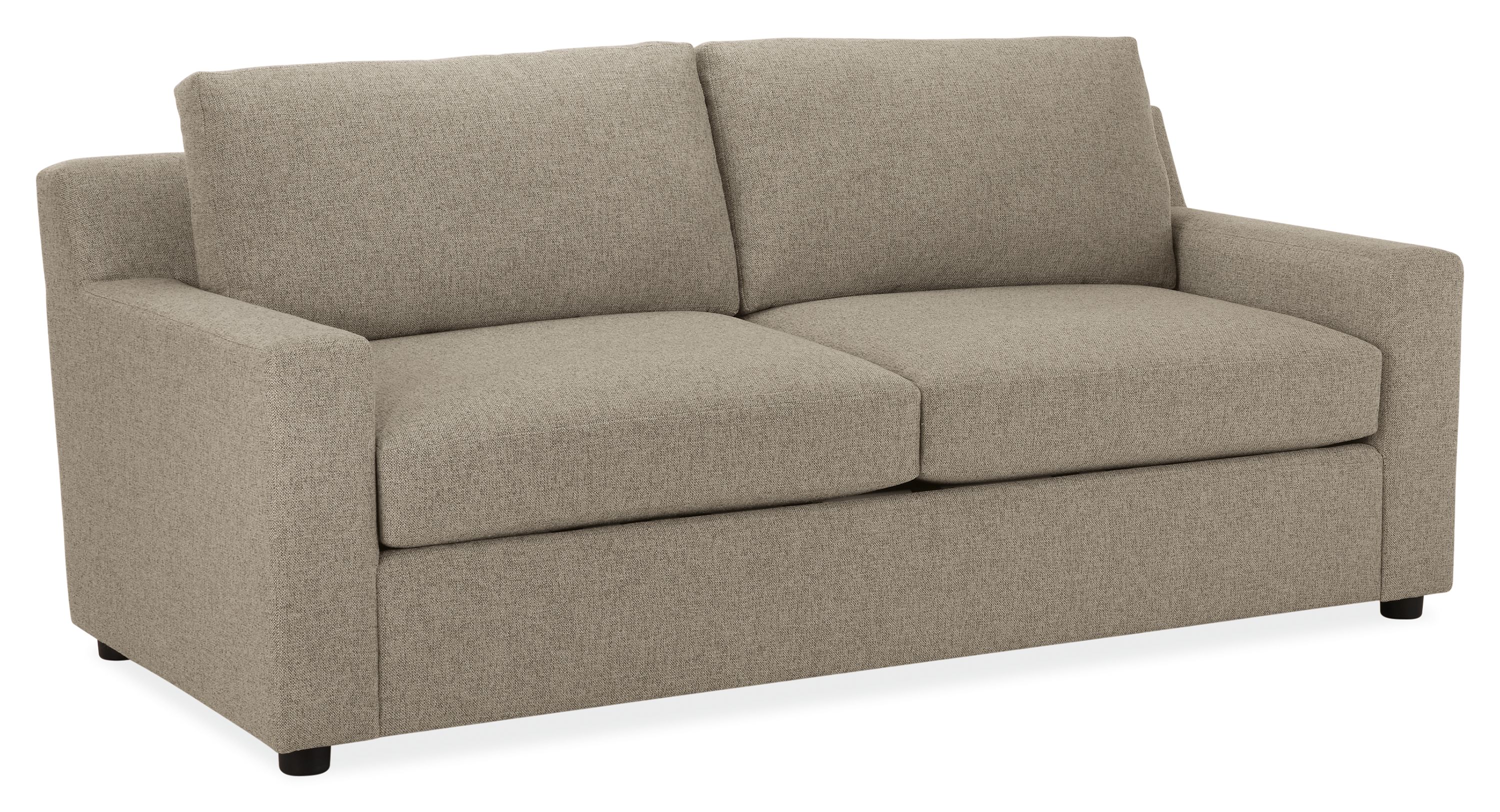 Ludlow wide arm 82-inch pull-out queen sleeper sofa in Tatum Grey Fabric.