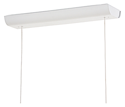 Detail of Lumi 67-wide Pendant in White.