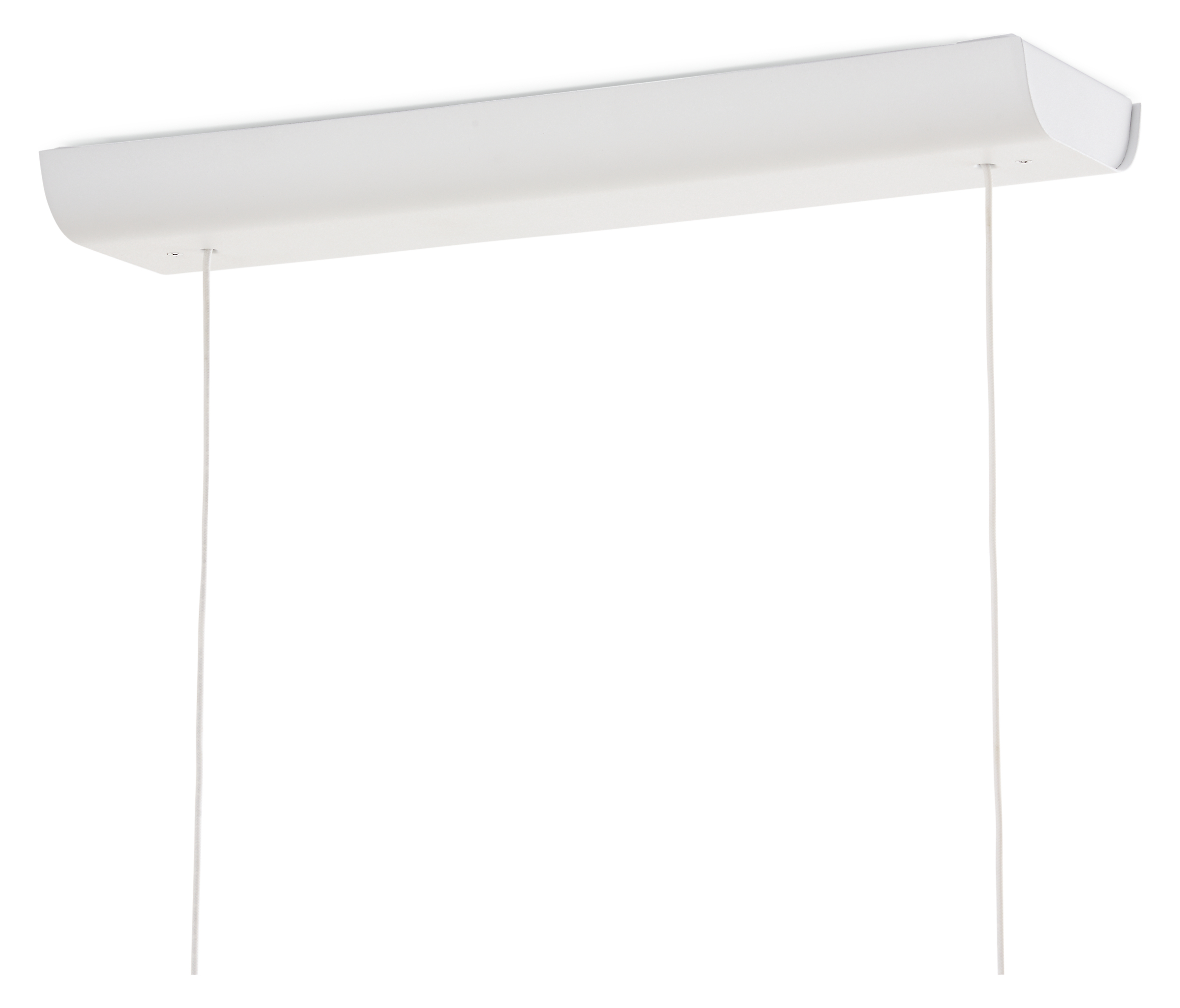 Detail of Lumi 67-wide Pendant in White.