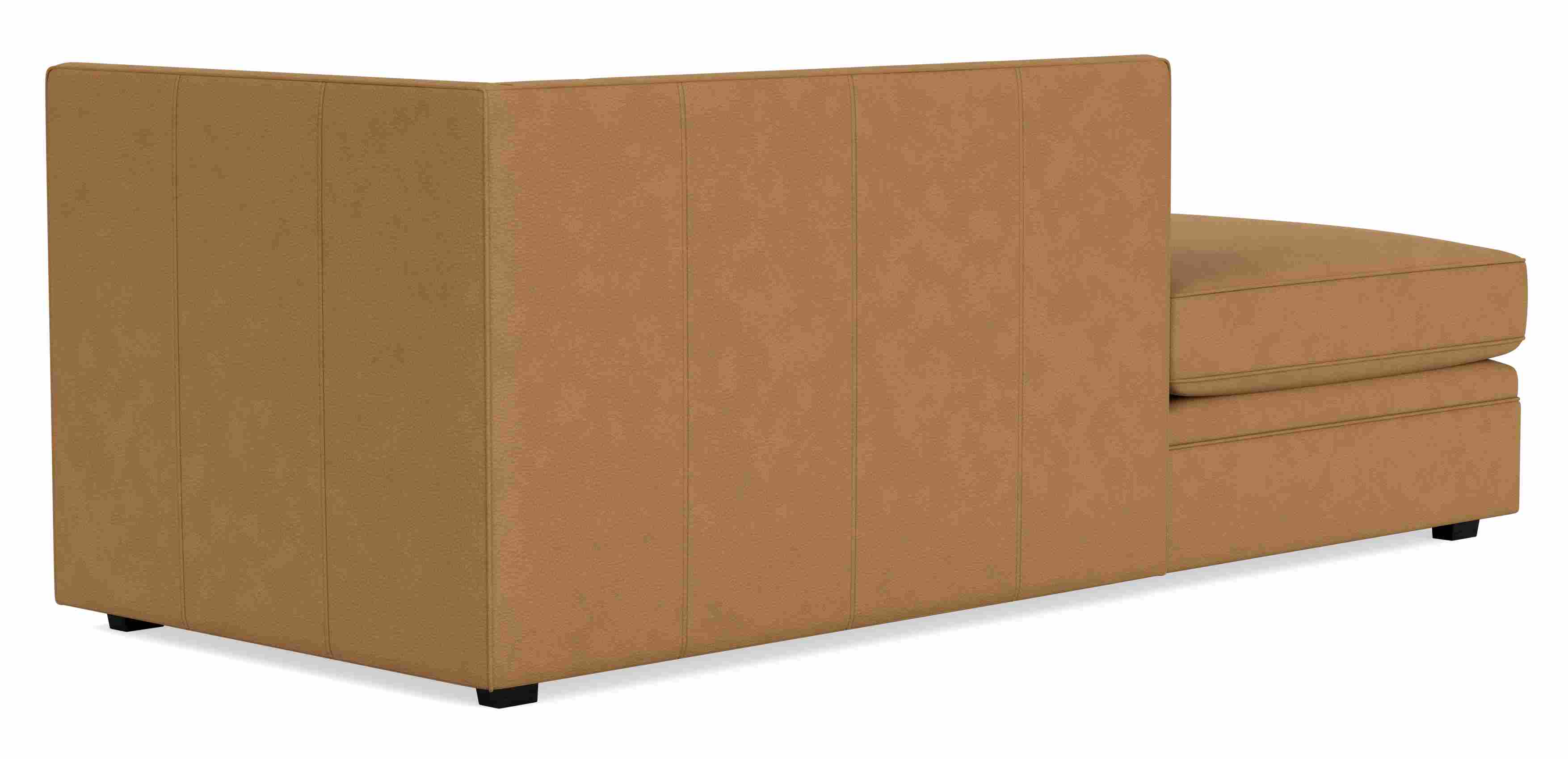 Back view of Macalester Right-Back Chaise in Leather