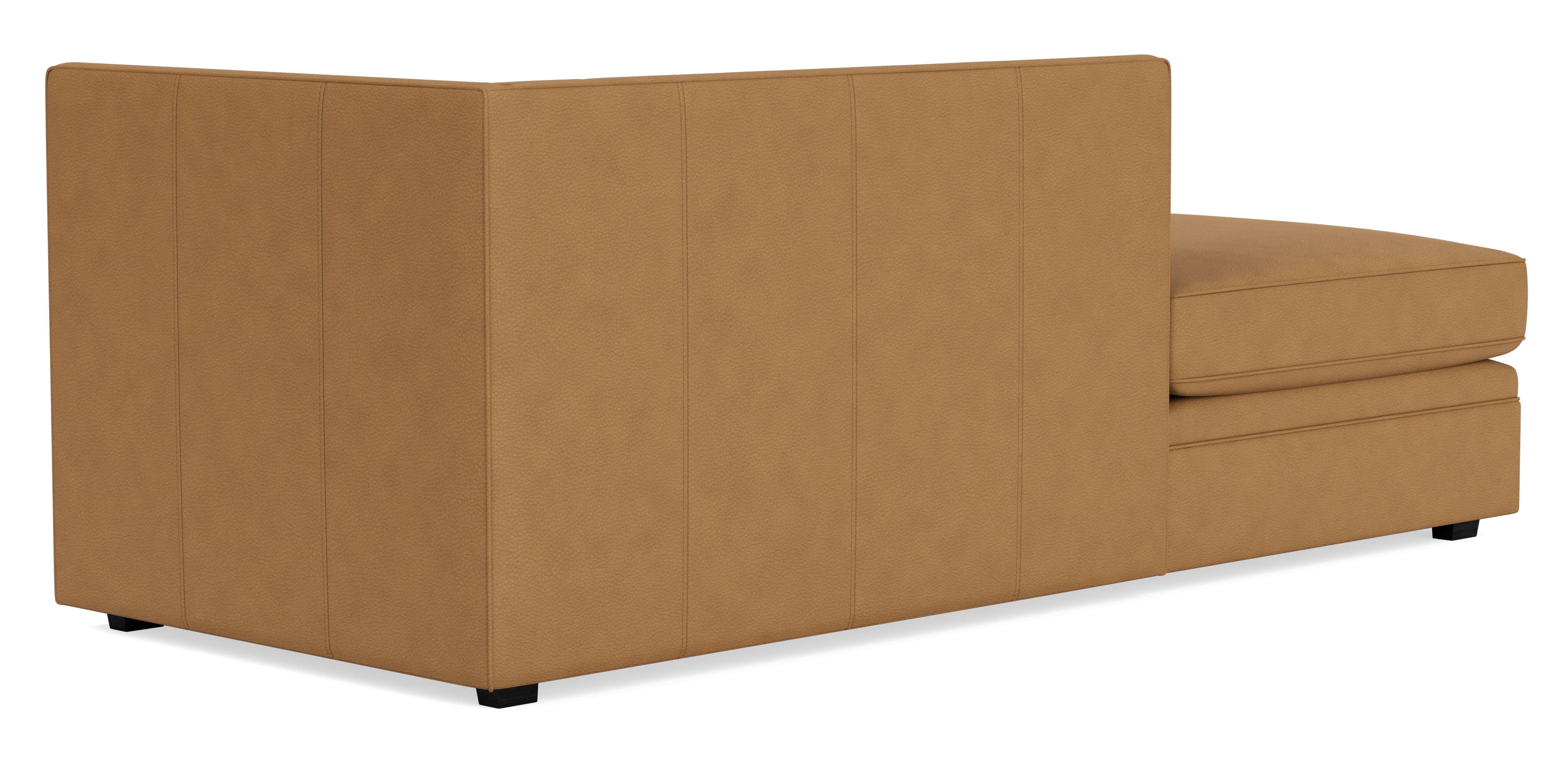 Back view of Macalester Right-Back Chaise in Leather