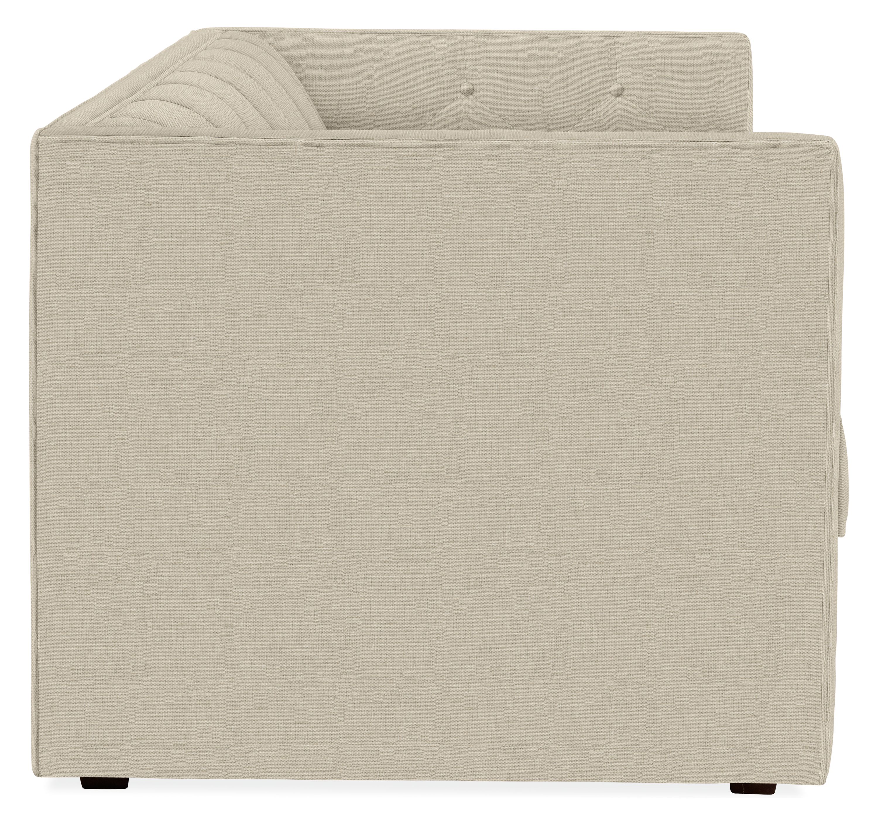 Side view of Macalester 80" Sofa in Sumner Linen.