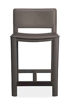 Front view of Madrid Counter Stool in Grey.