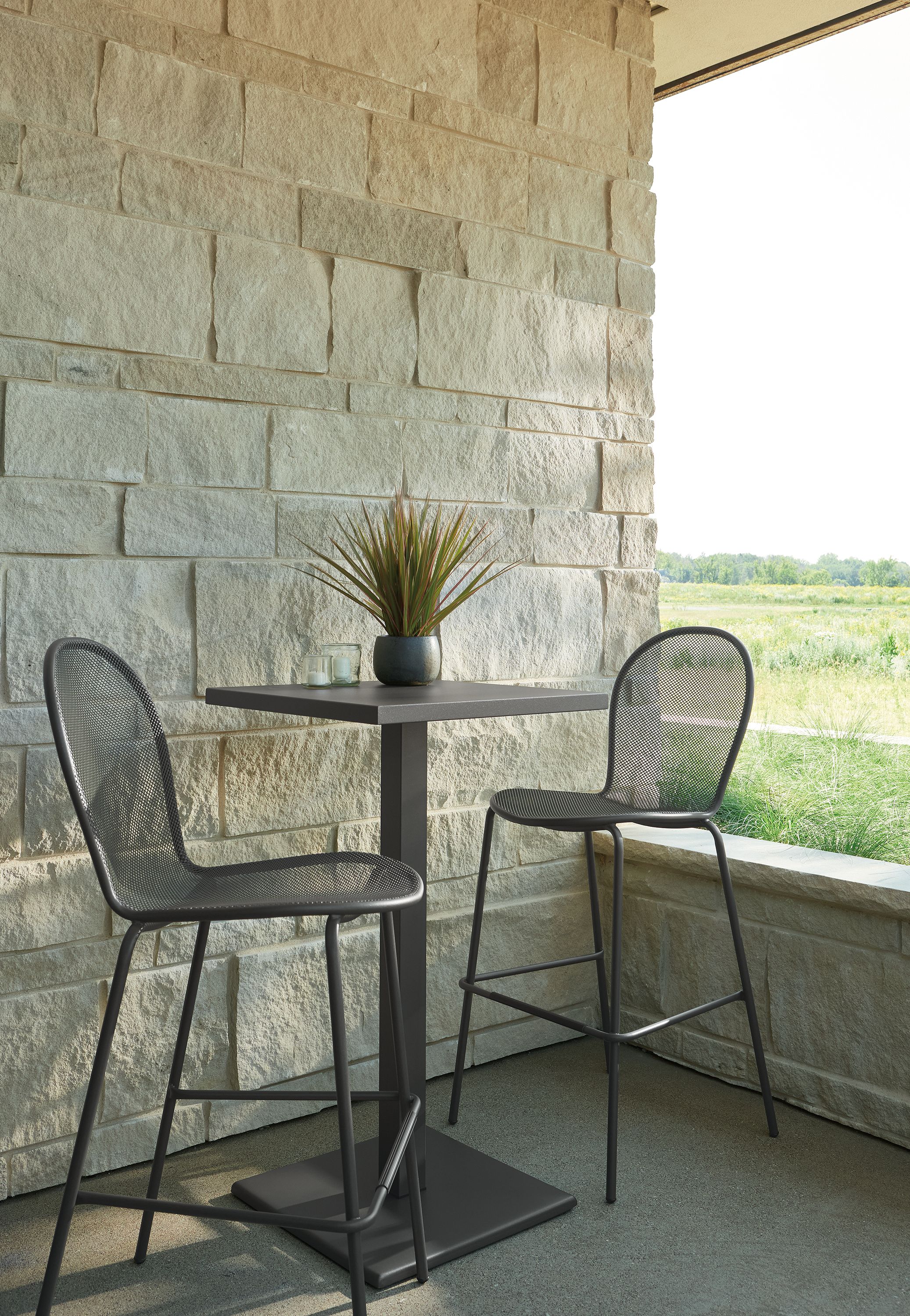 Bar stools (2) in graphite