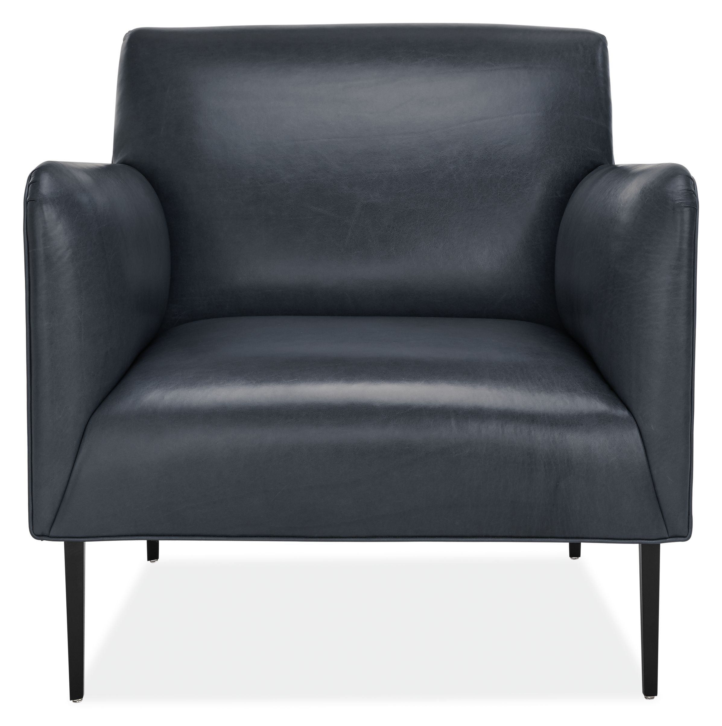 Front view of Matteo Chair in Vento Leather.