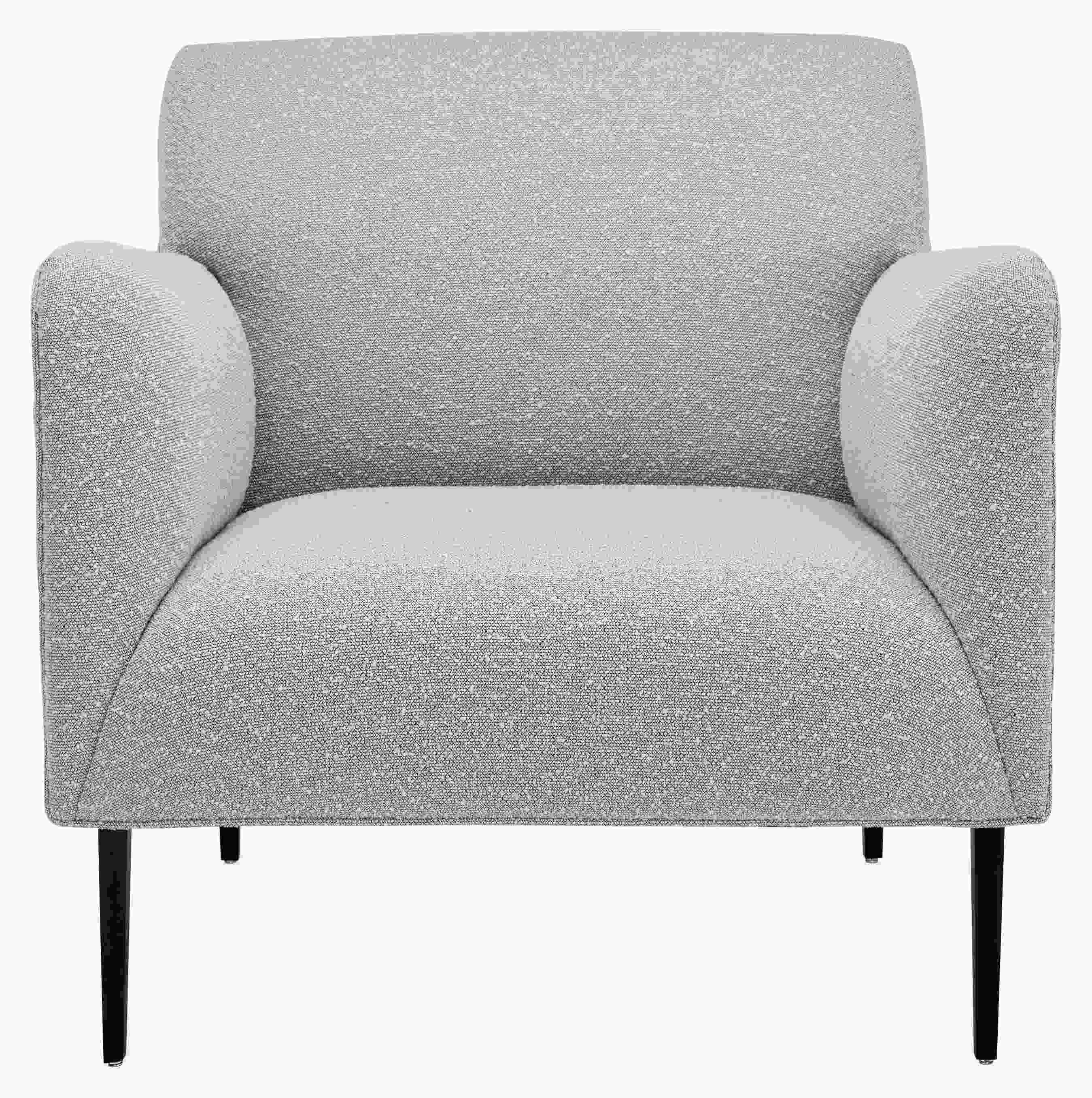 Front view of Matteo Chair in Declan Fabric.