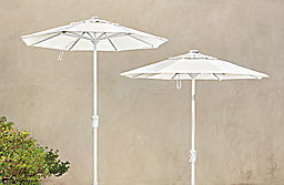 Top detail of Maui outdoor umbrellas.
