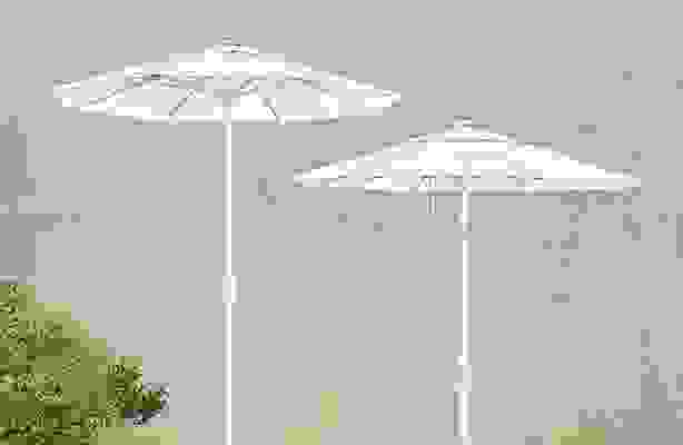 Top detail of Maui outdoor umbrellas.