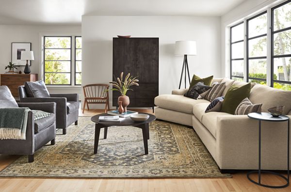 Room & Board Metro Sofa with Chaise - Thumbnail 3