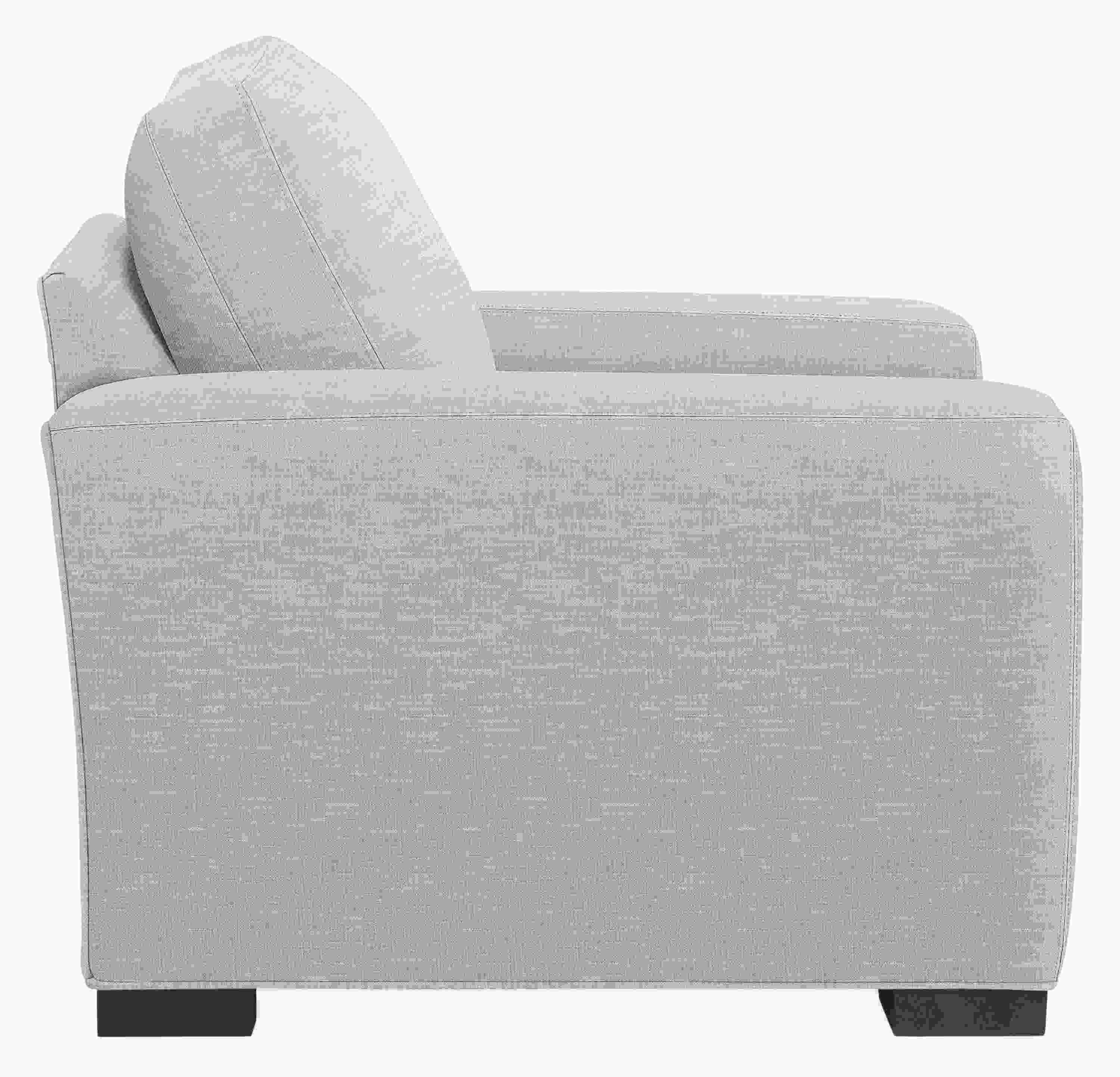 Side view of Metro Chair in Destin Linen.
