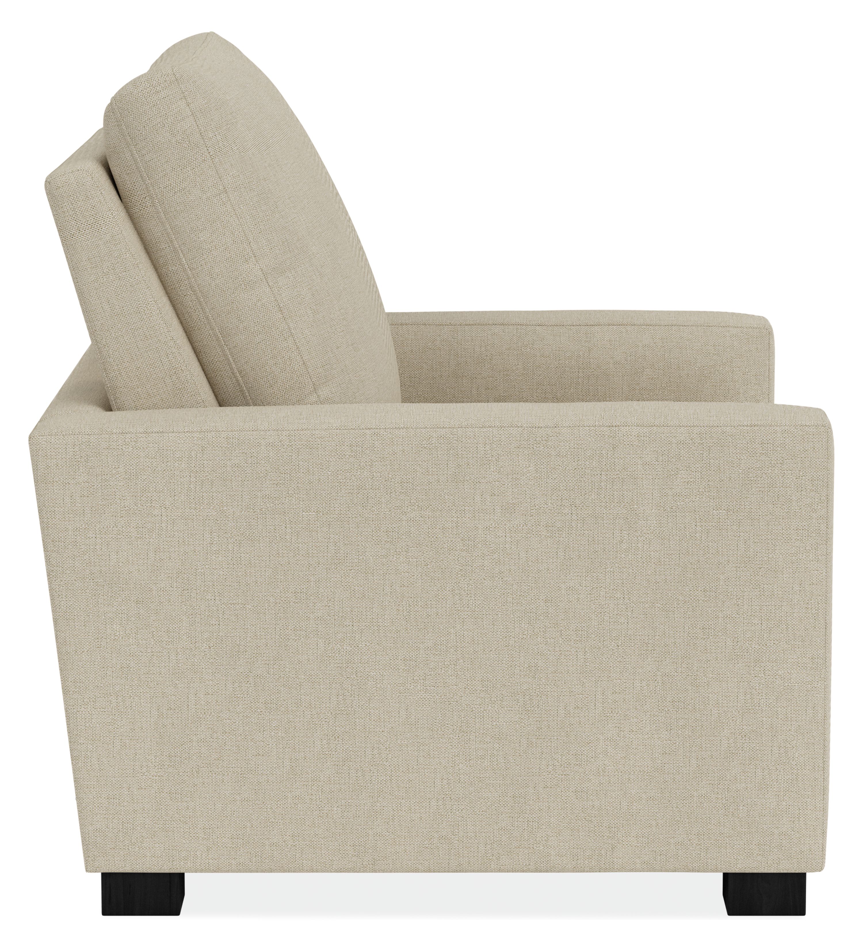 Side view of Milton Power Recliner Large in Sumner Linen.