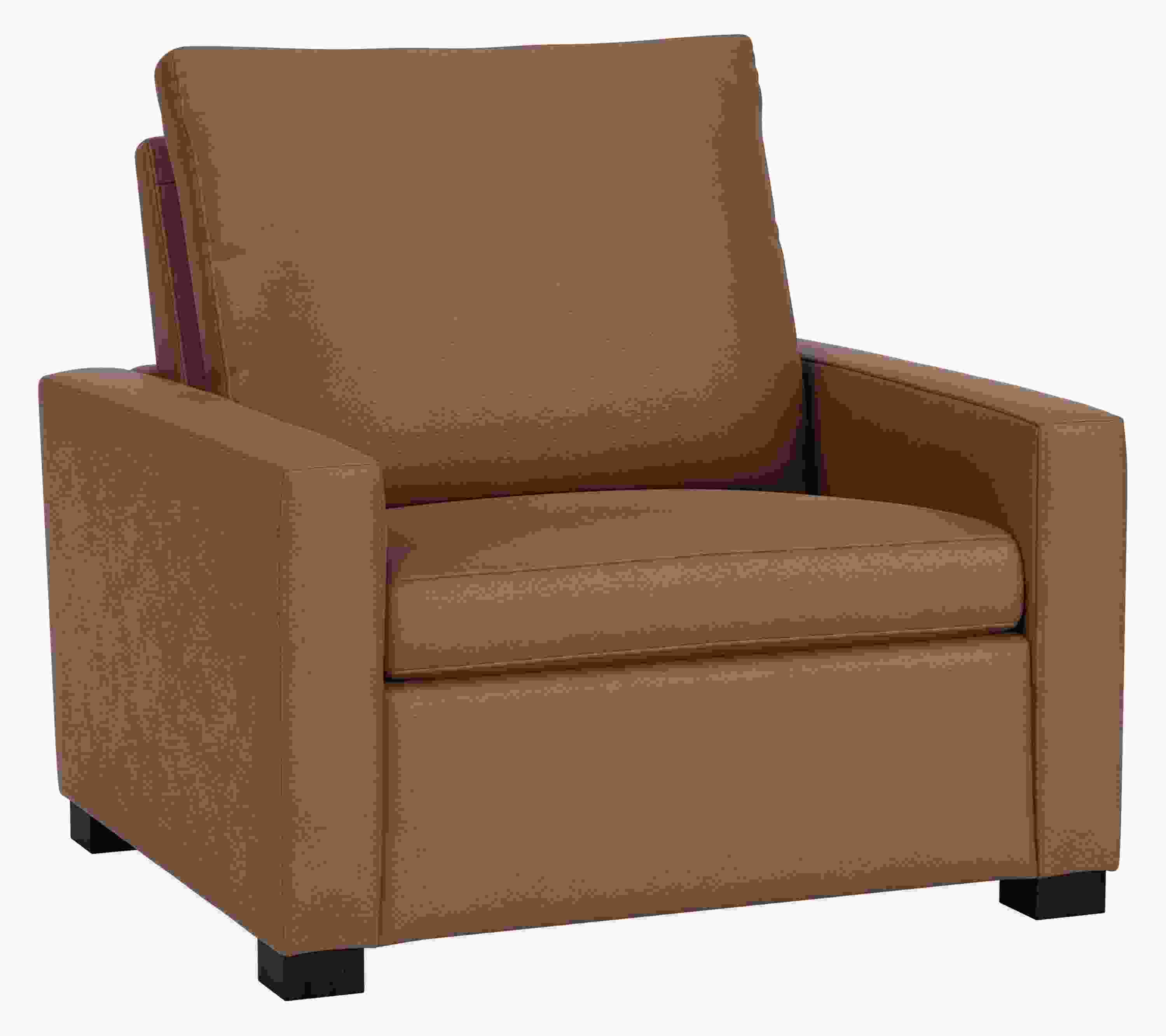 Angled view of Milton Power Recliner Large in Laino Cognac.