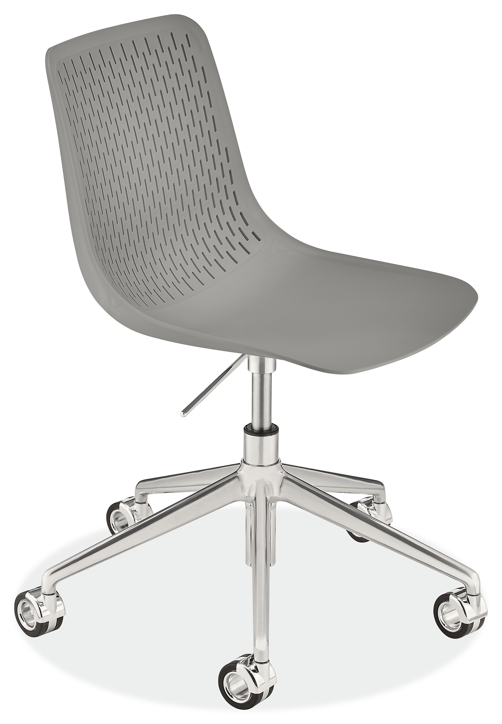 Angled view of Mini Rain Swivel Office Chair.