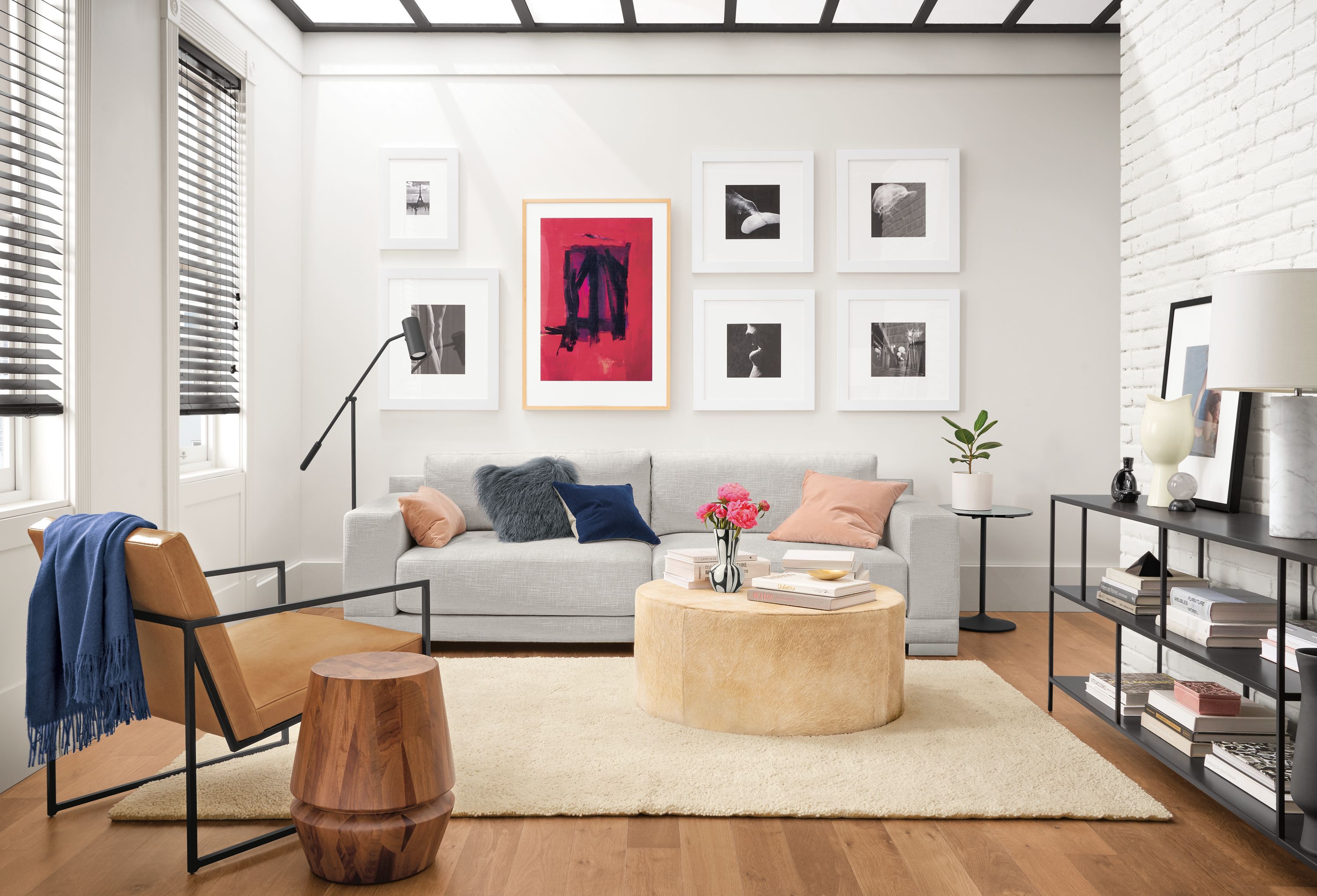 Mira sofa in modern living room.