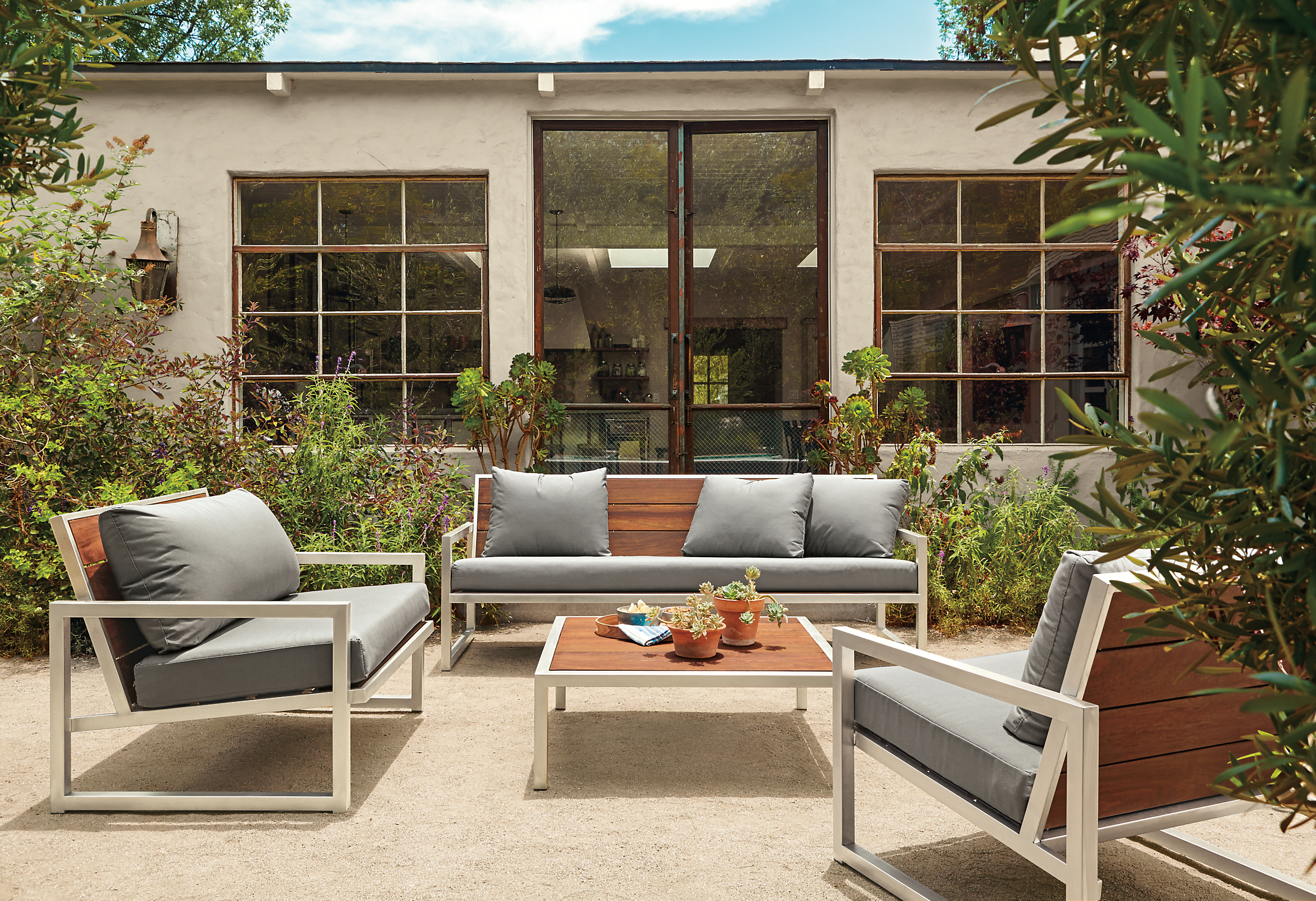 Montego outdoor collection with cushions.