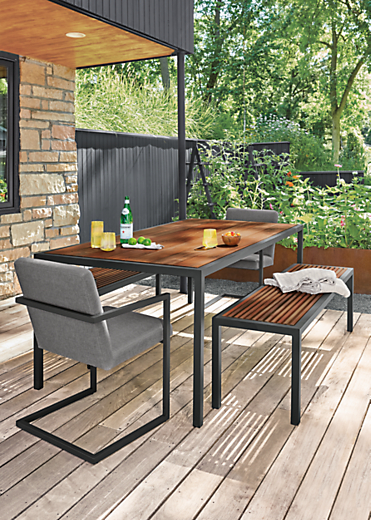 Montego modern outdoor dining set.