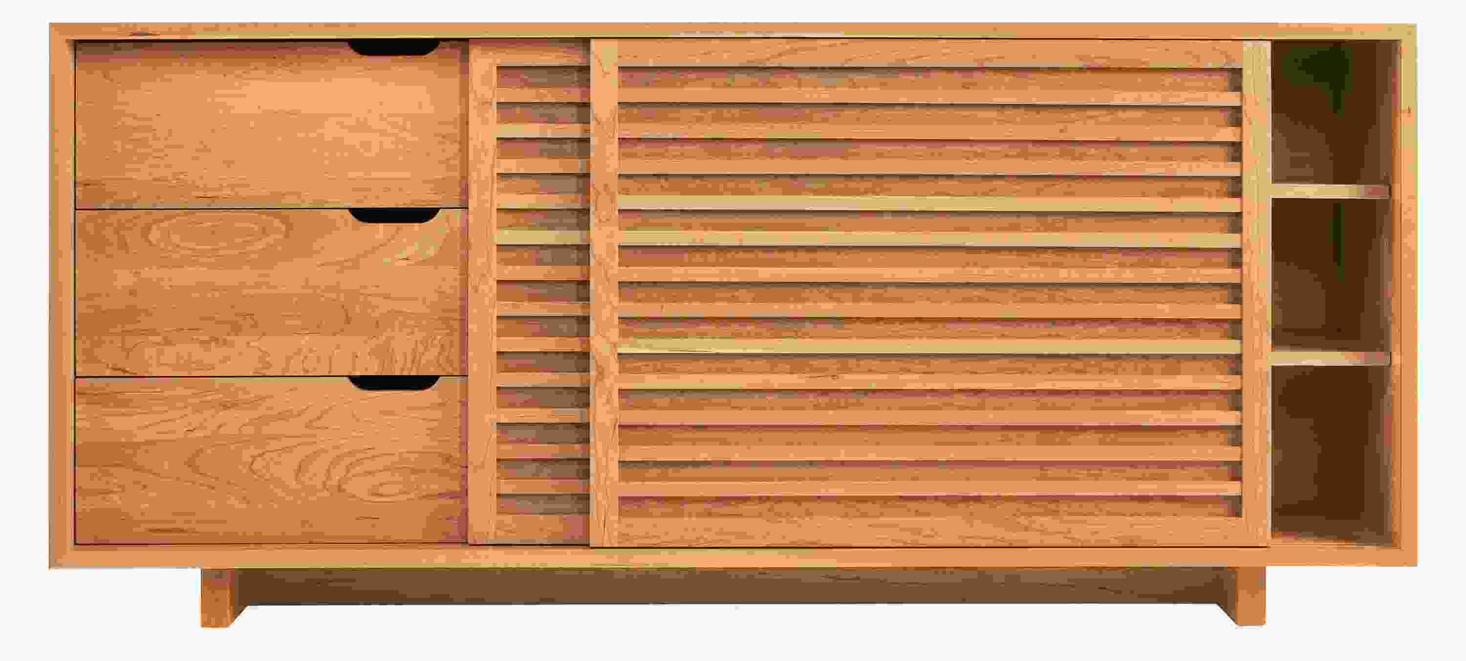 Open detail of Moro 72w 20d 32h Storage Cabinet.
