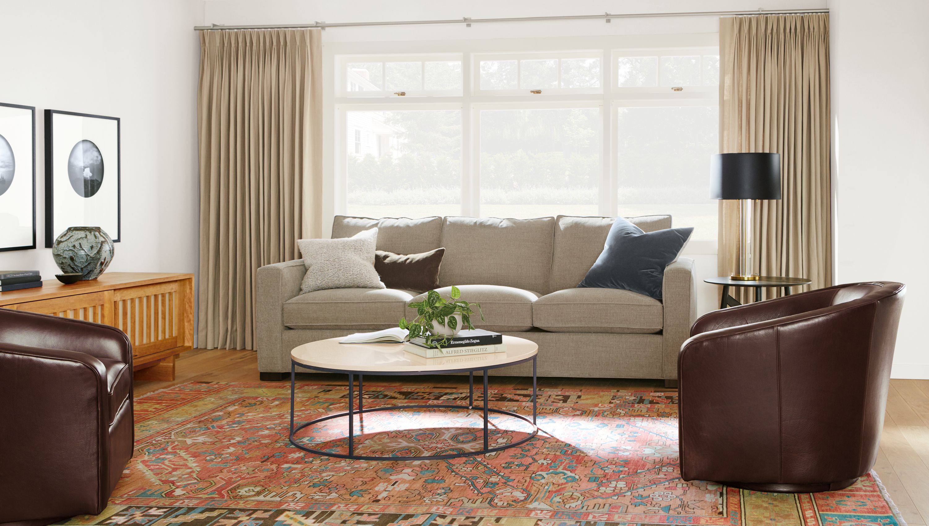 Detail of Morrison 96-inch sofa.