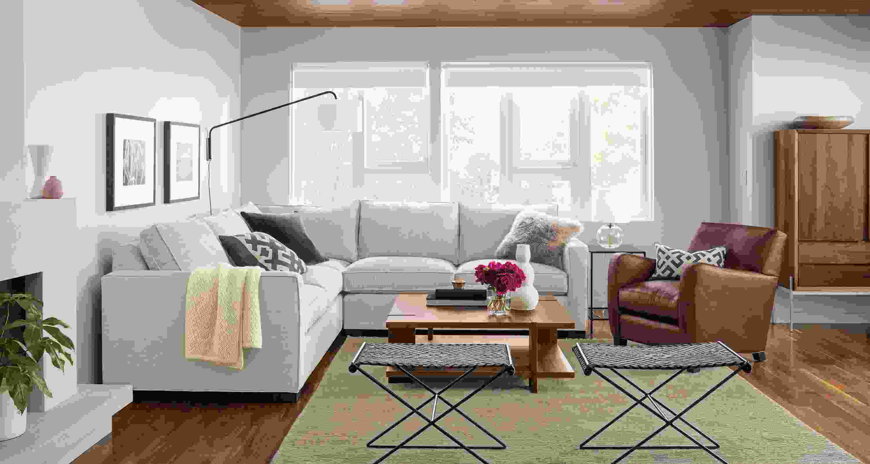 Detail of Morriosn three-piece sectional.