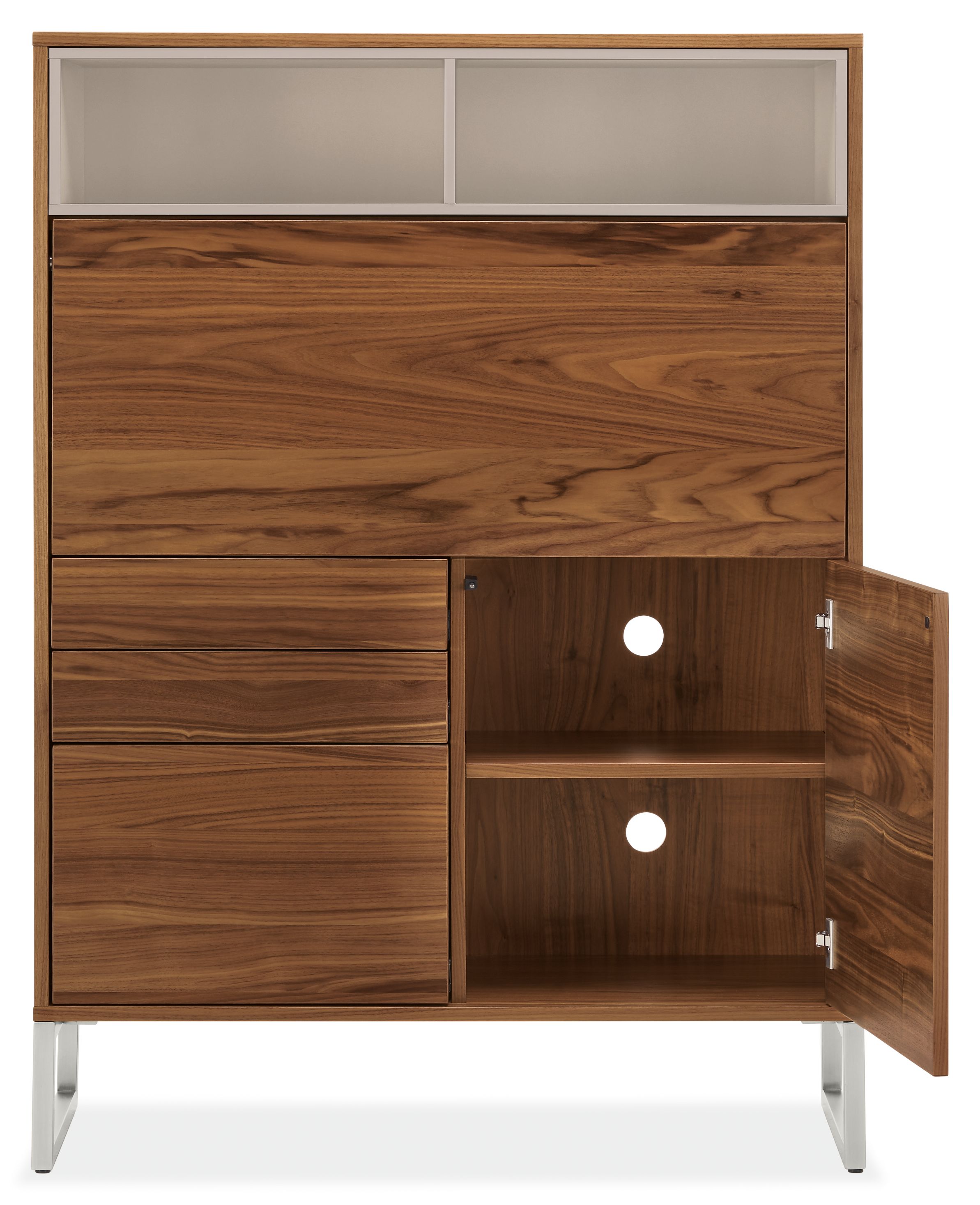 Open detail of Mosby 40w 16d 54h Office Armoire.