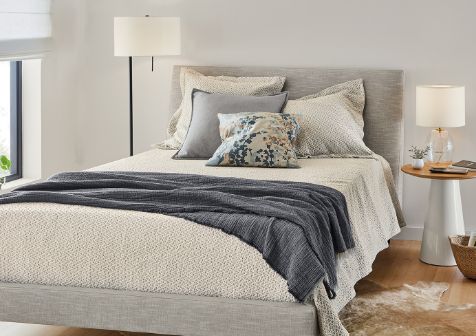 Emerson queen deals upholstered bed