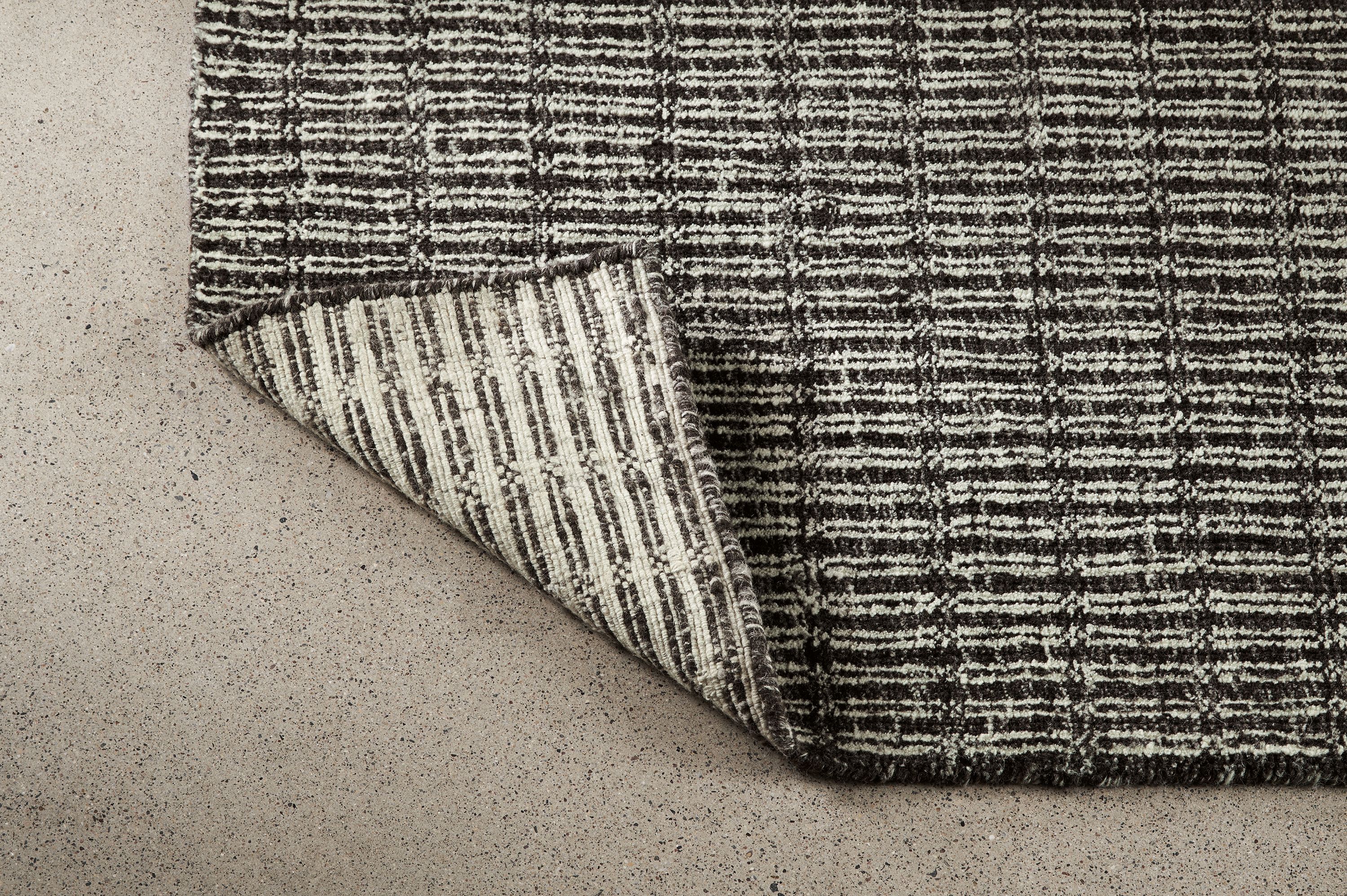 back detail of Nera 8'x10' Rug in Coal