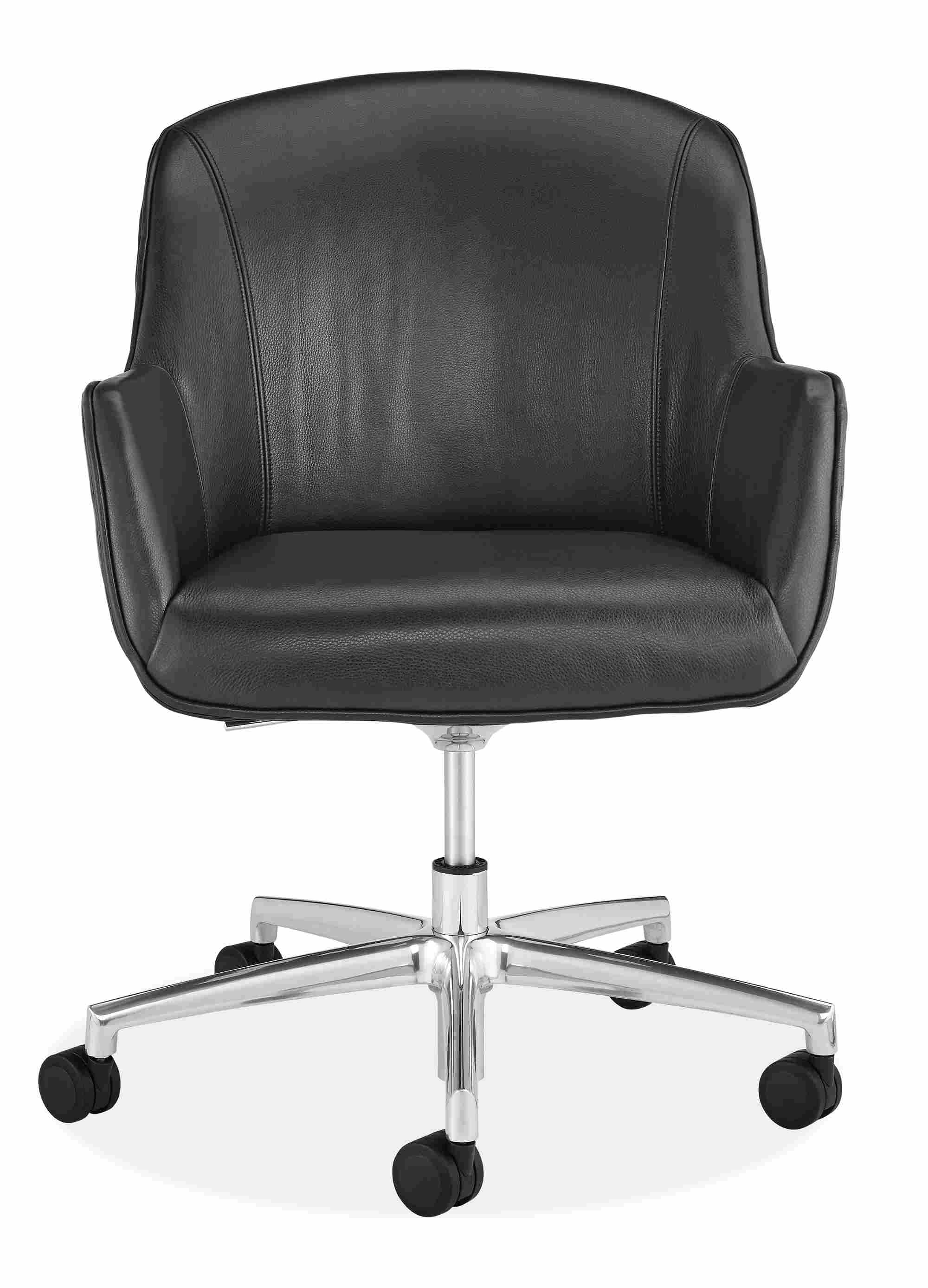 Front view of Nico Office Chair in Vento Smoke.