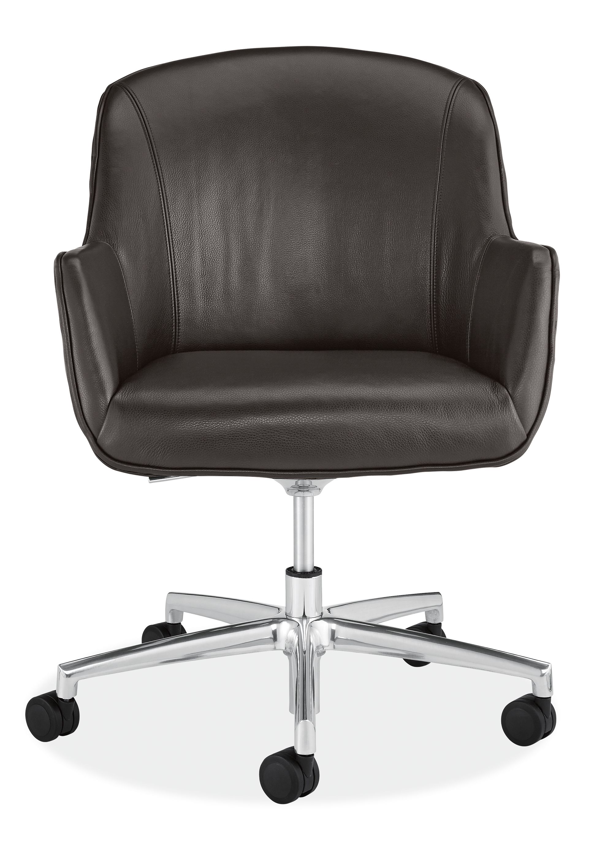 Front view of Nico Office Chair in Vento Smoke.