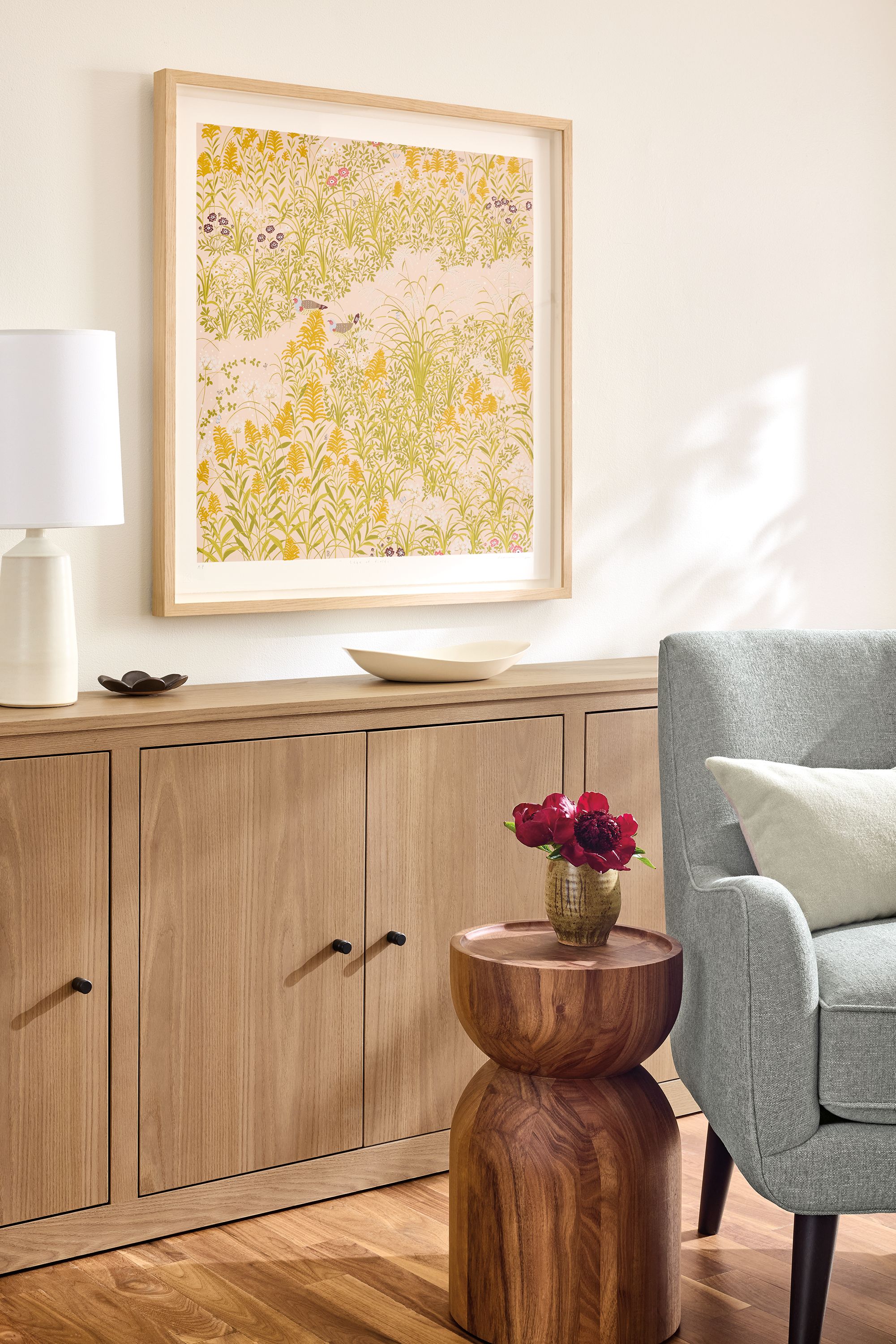 70w four-door bookcase in rye stain