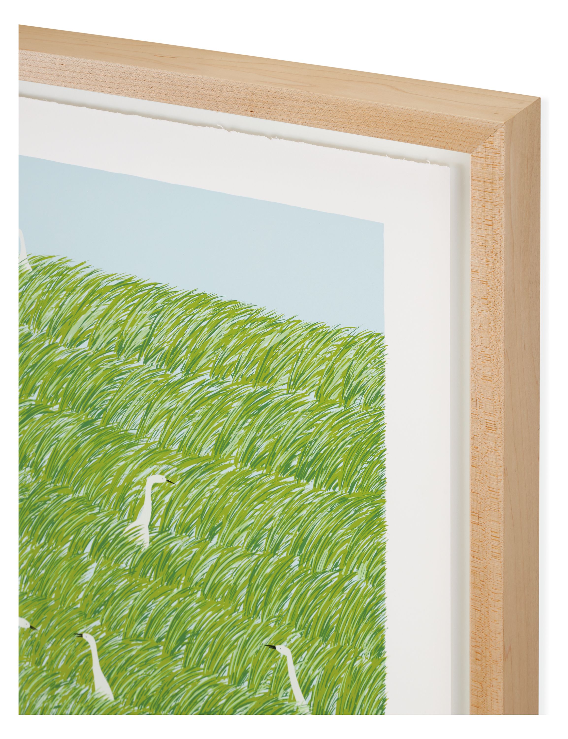 detail of corner of haruna niiya artwork frame.