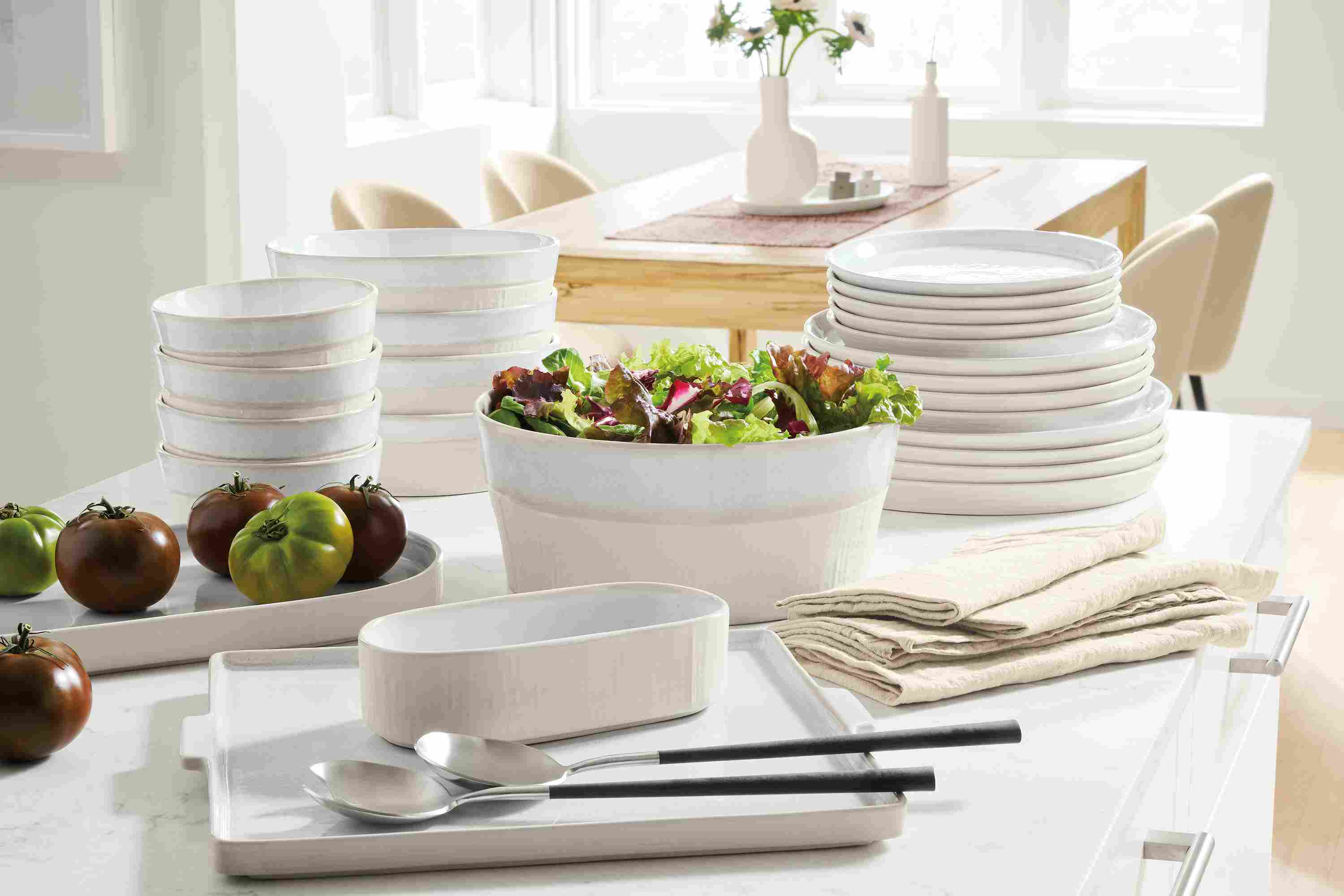 detail of notos dinnerware on table.