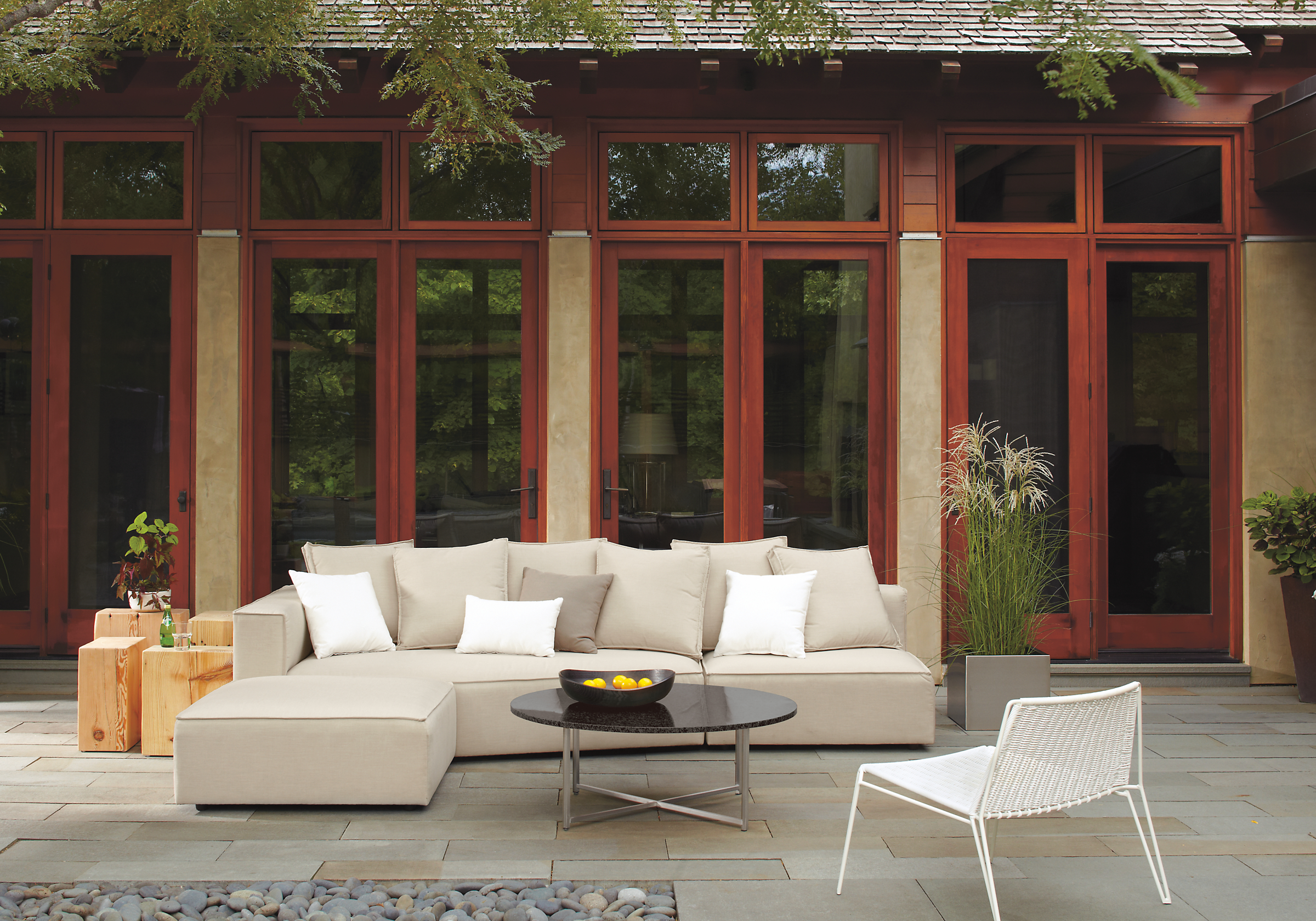 Detail of Oasis outdoor sectional.