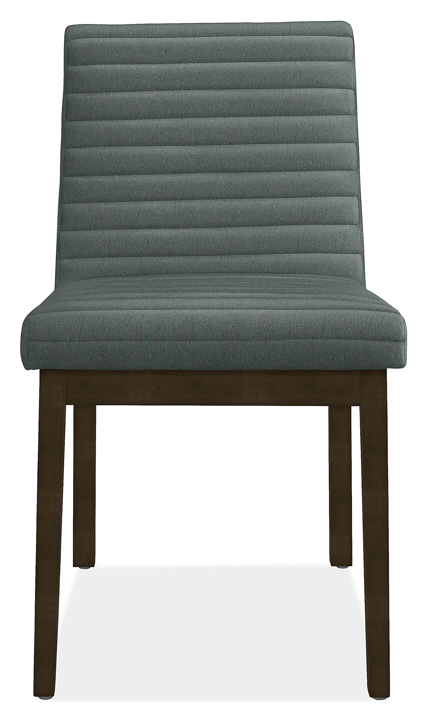 Front view of Olsen Side Chair in Declan Fabric.