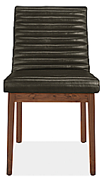 Front view of Olsen Side Chair in Vento Leather.