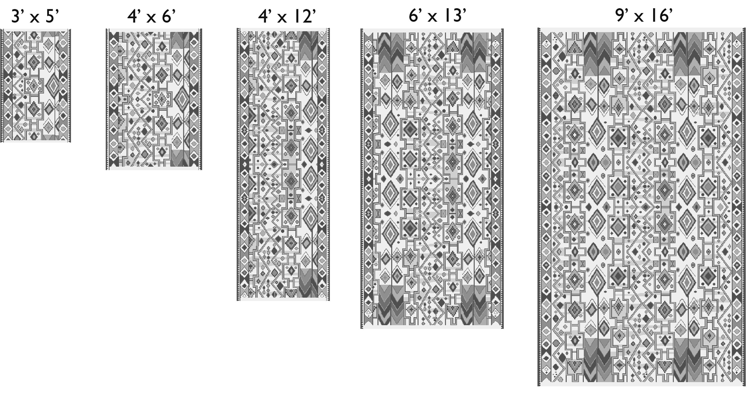 Ona Custom Rectangle/Square Rug Pattern Guide.