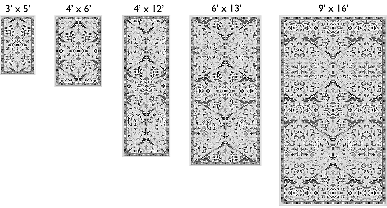Rug Pattern Guide for Ophelia custom rug.