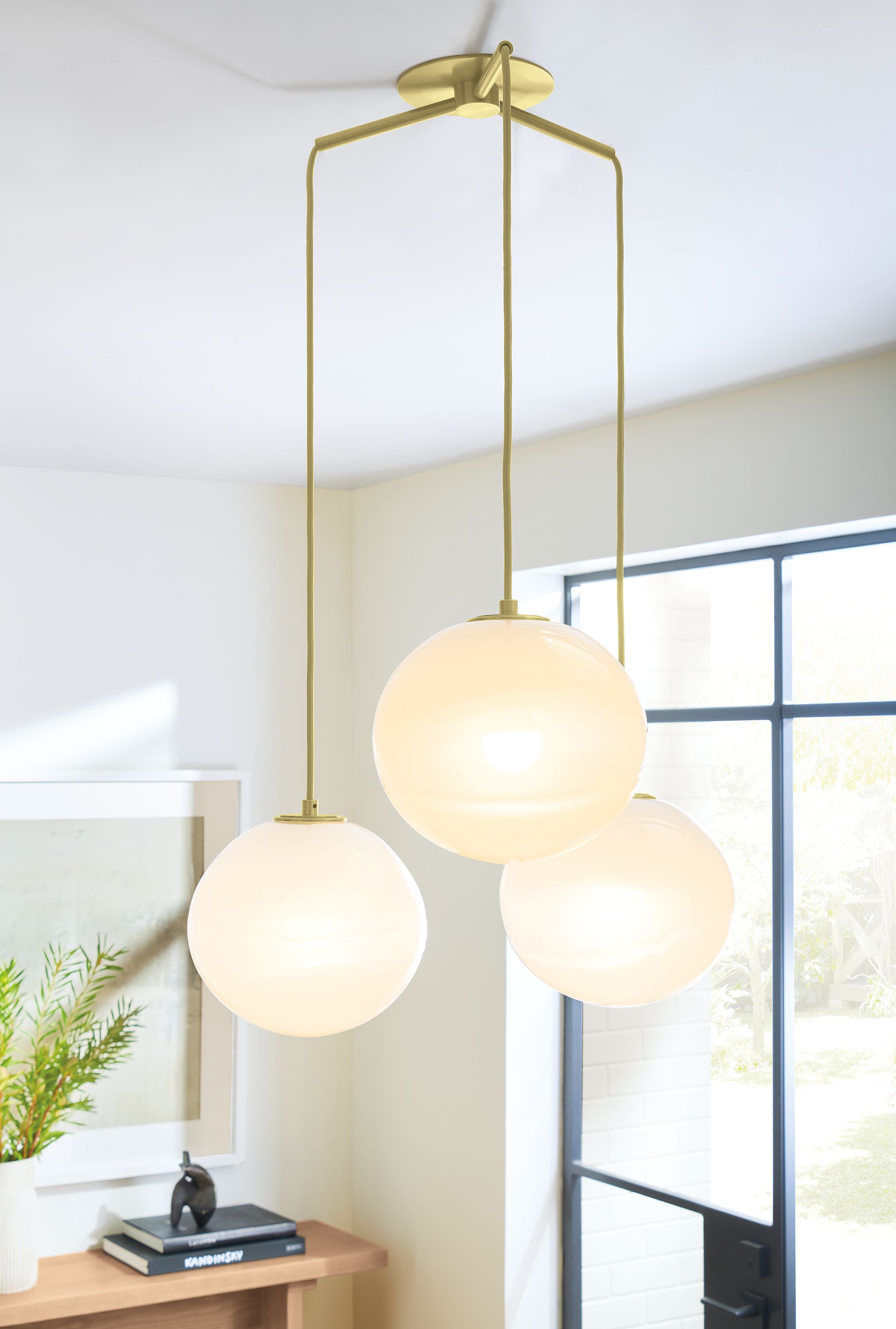 Set of three with globe shade