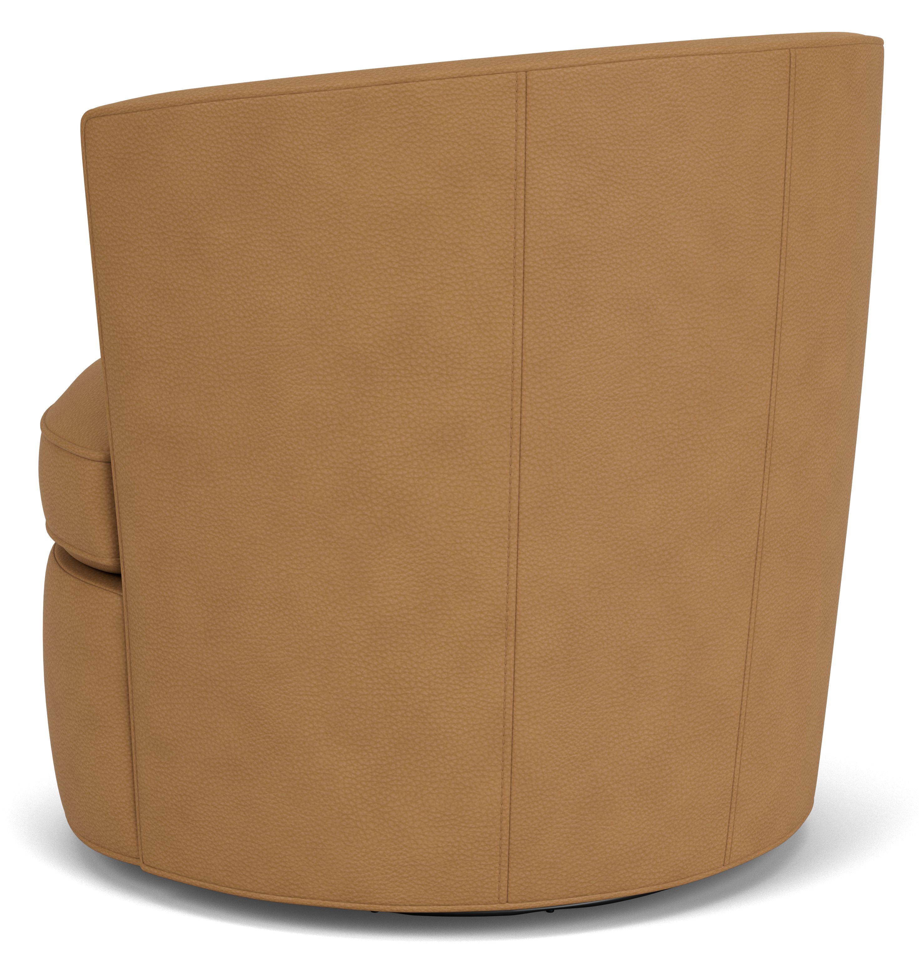 Back view of Otis Swivel Chair in Leather