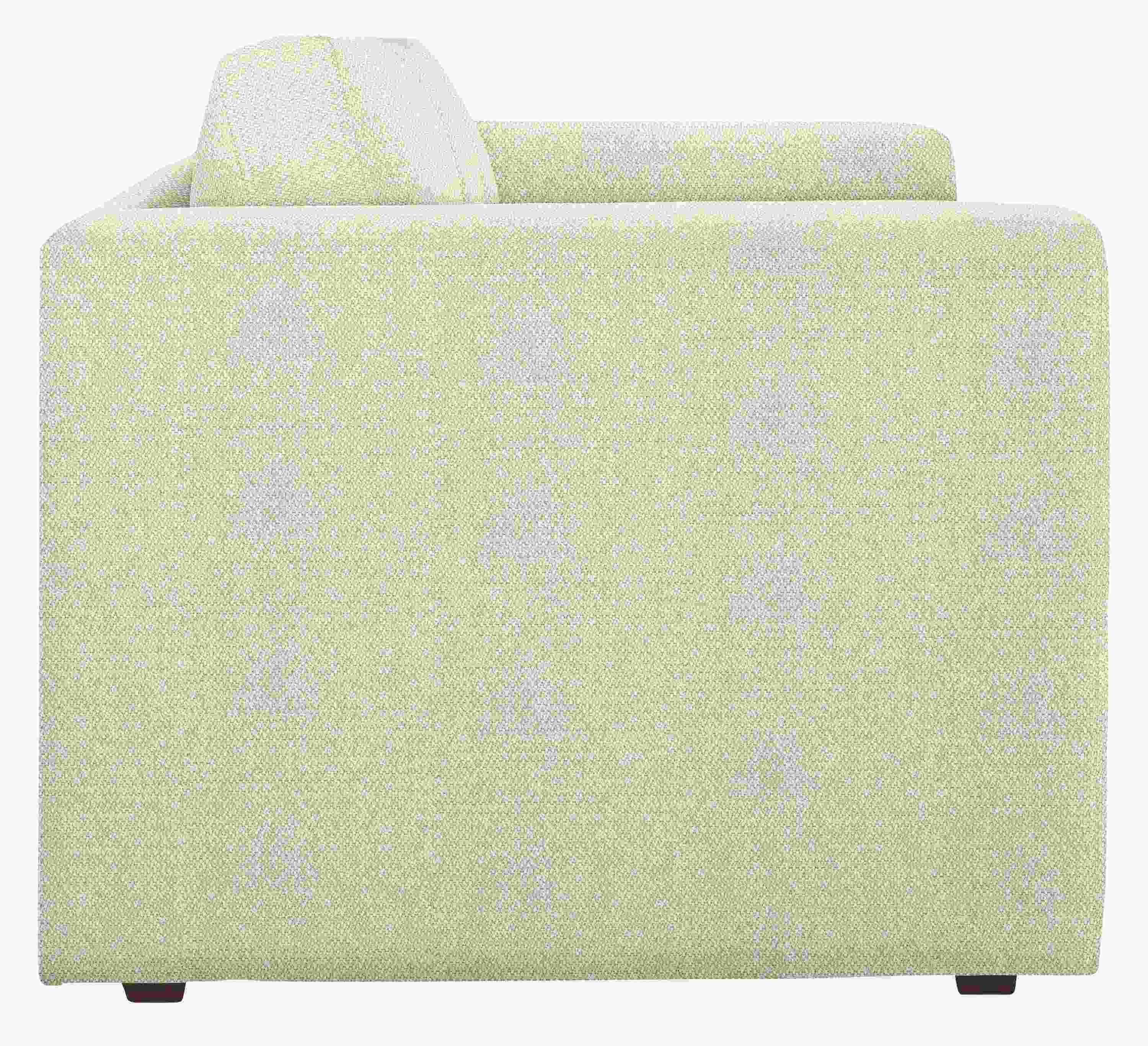 Side view of Oxford 91-inch Pop-Up Platform Queen Sleeper Sofa in Orla Ivory.