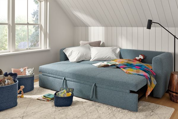 Oxford Pop-Up Platform Sleeper Sofa (Sectional-capable)