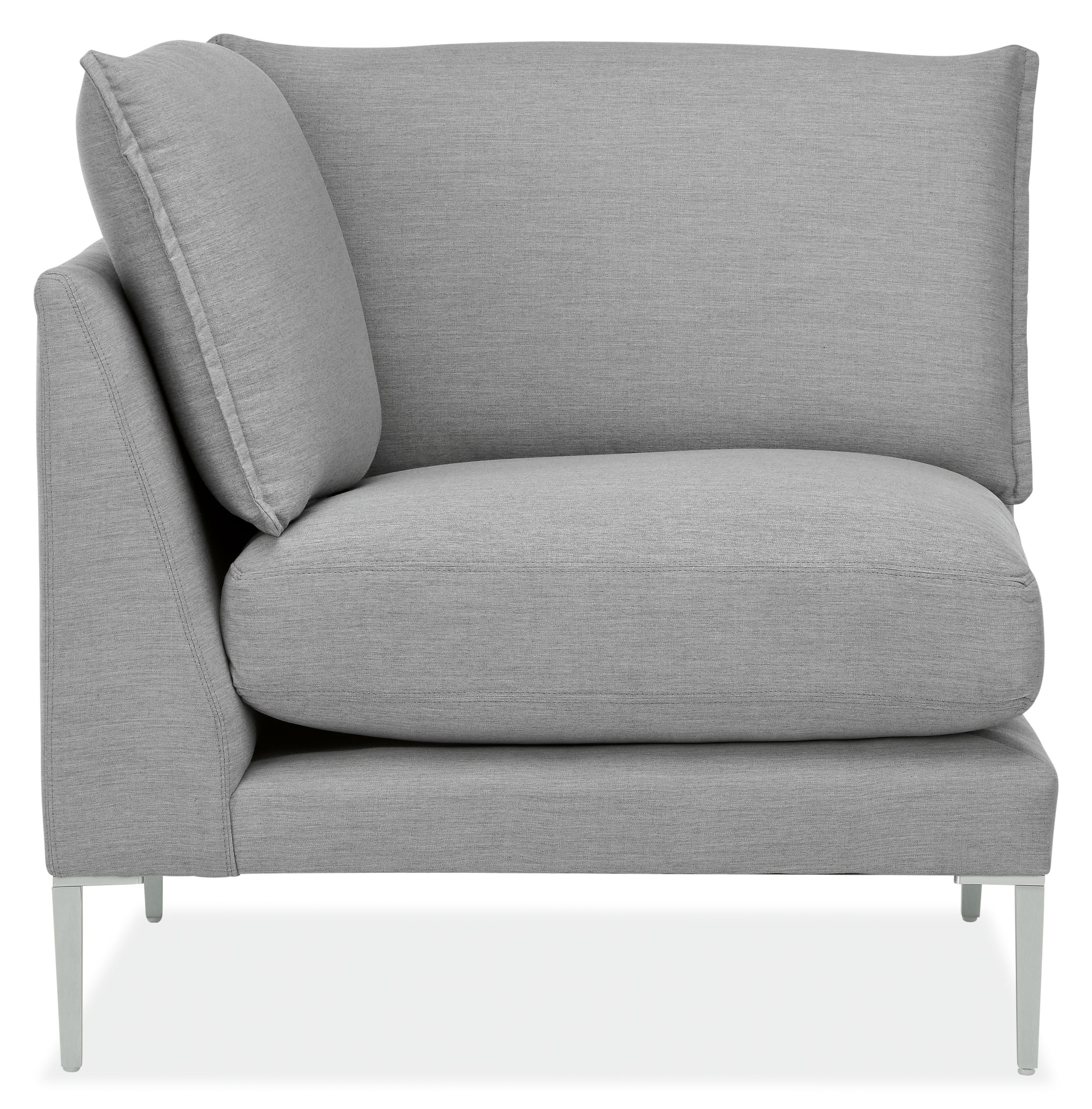 Front view of Palm Corner in Sunbrella Canvas Cement.